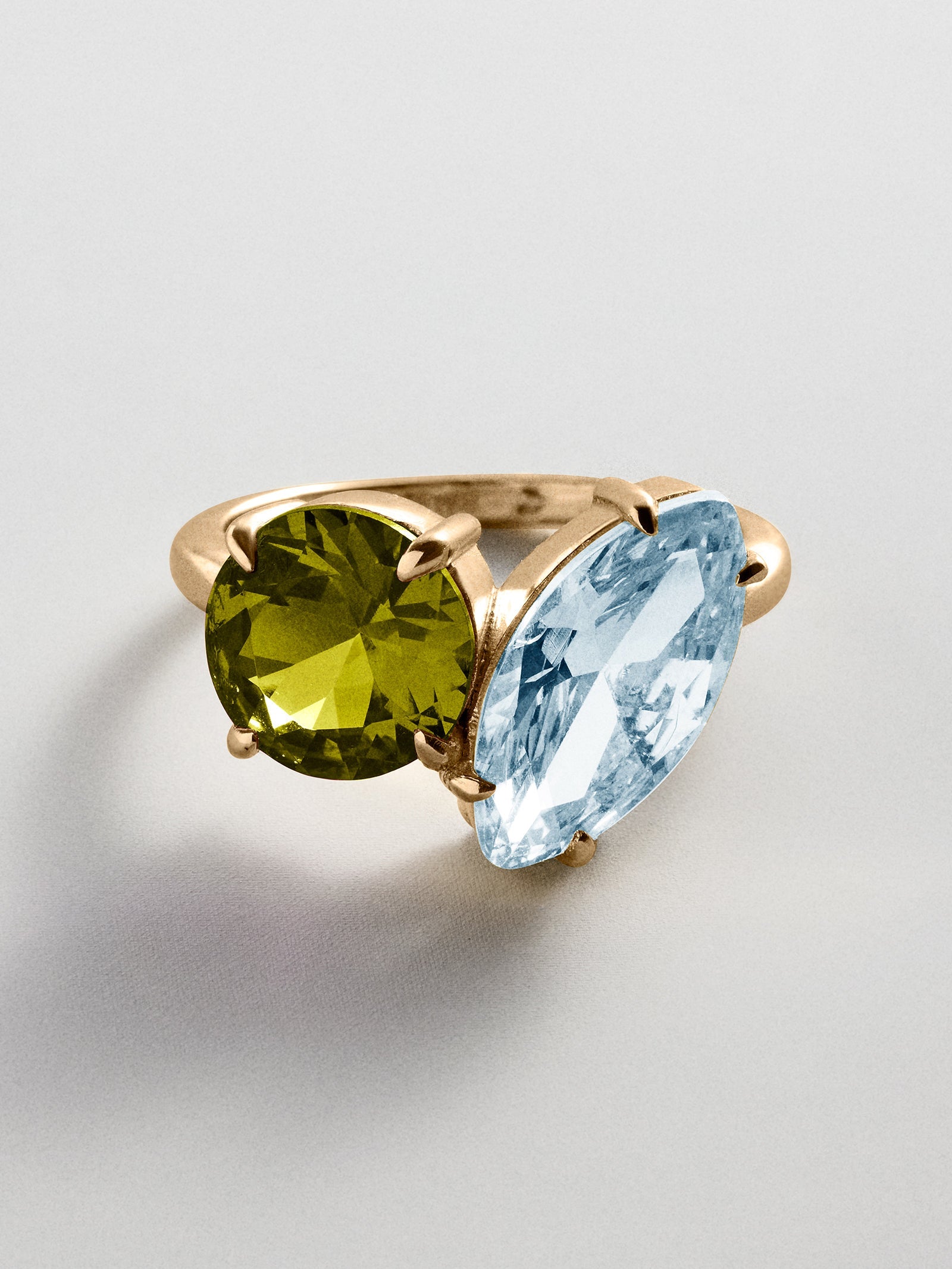 Toi et Moi Custom Birthstone Ring - Gold
