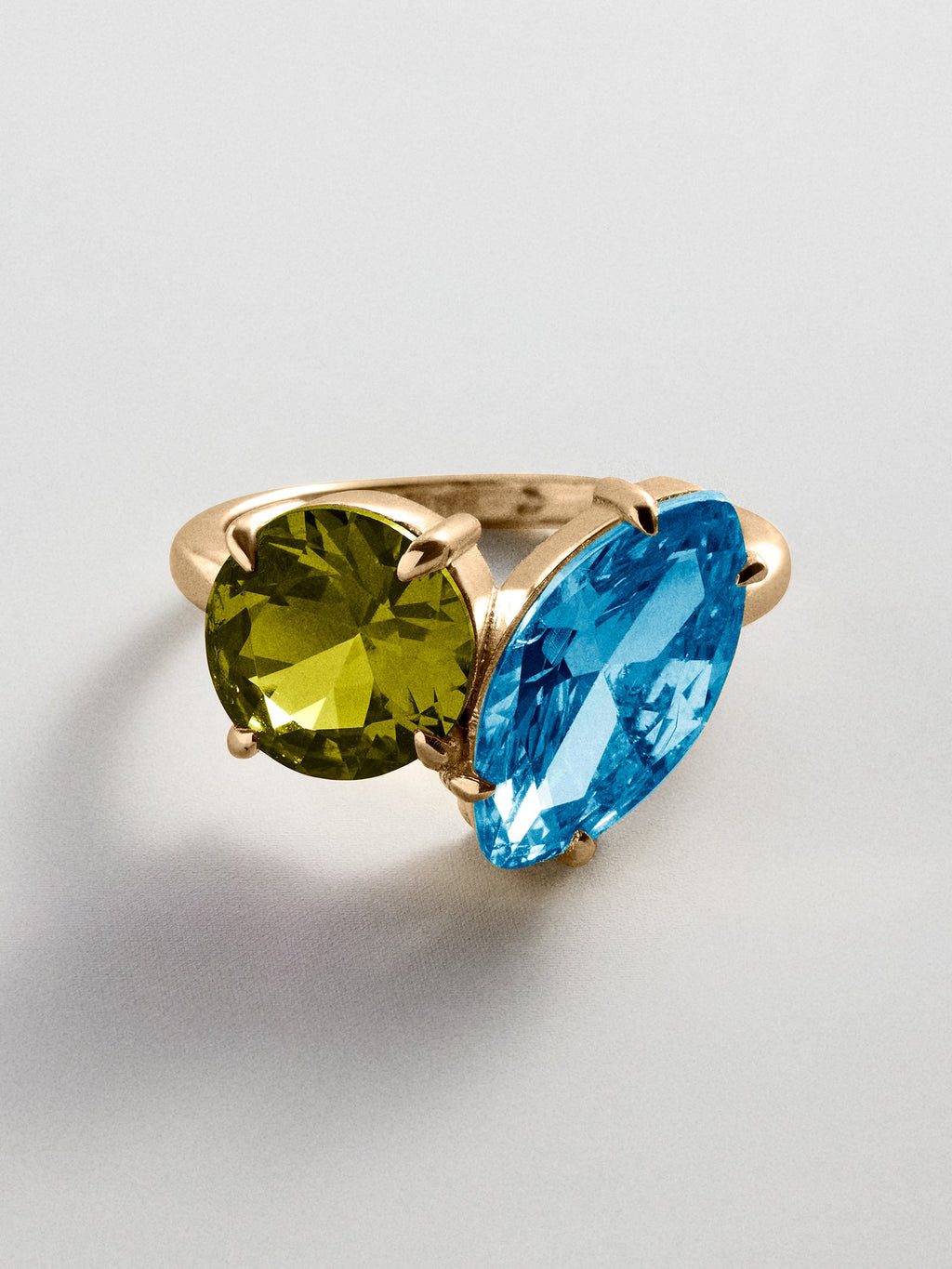 Toi et Moi Custom Birthstone Ring - Gold