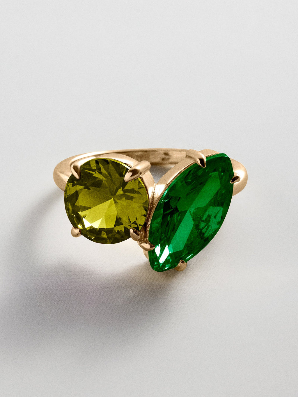Toi et Moi Custom Birthstone Ring - Gold