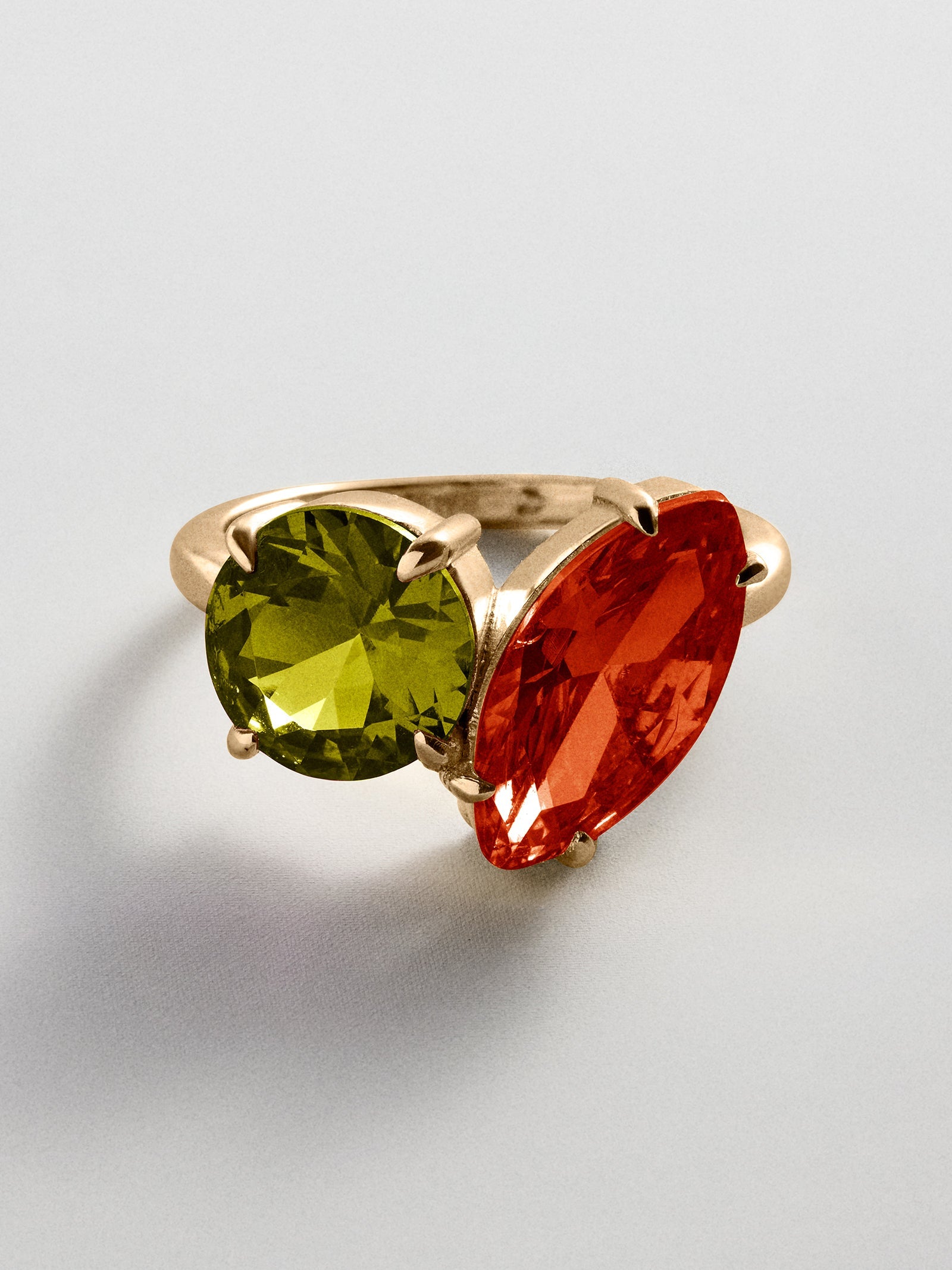 Toi et Moi Custom Birthstone Ring - Gold