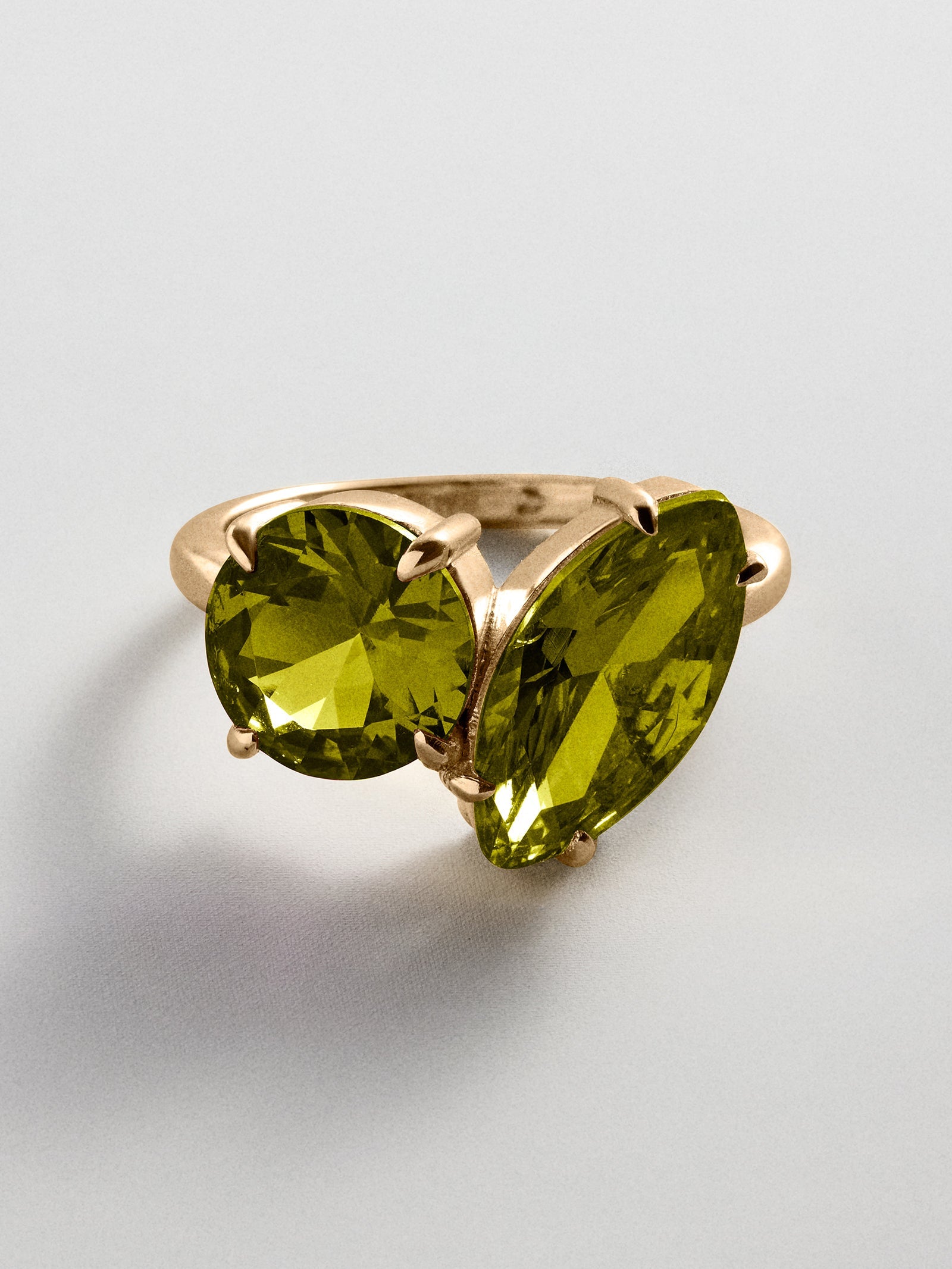 Toi et Moi Custom Birthstone Ring - Gold