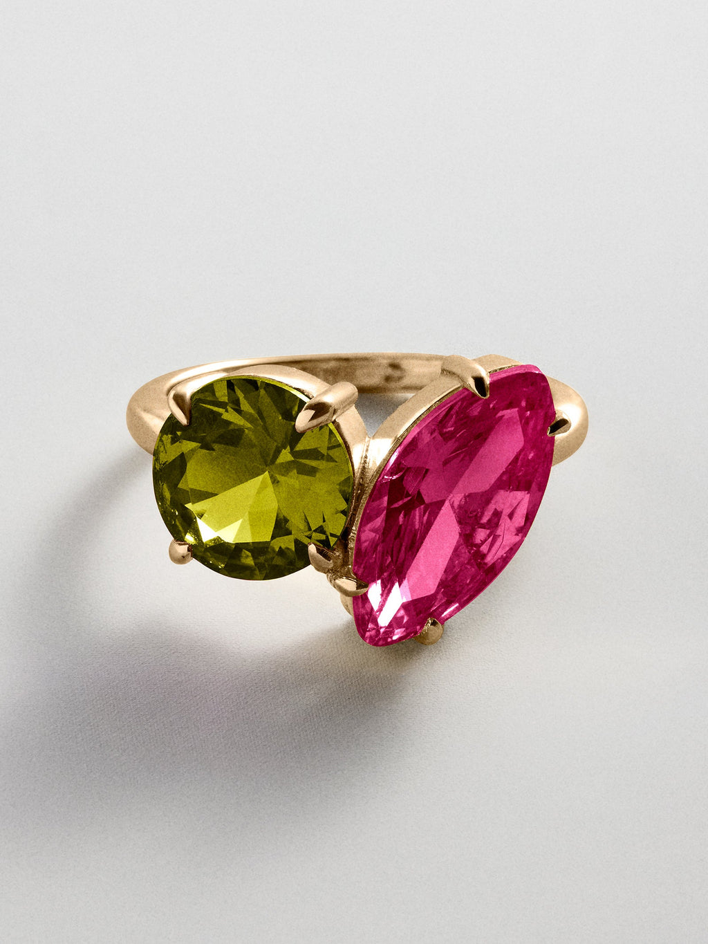 Toi et Moi Custom Birthstone Ring - Gold