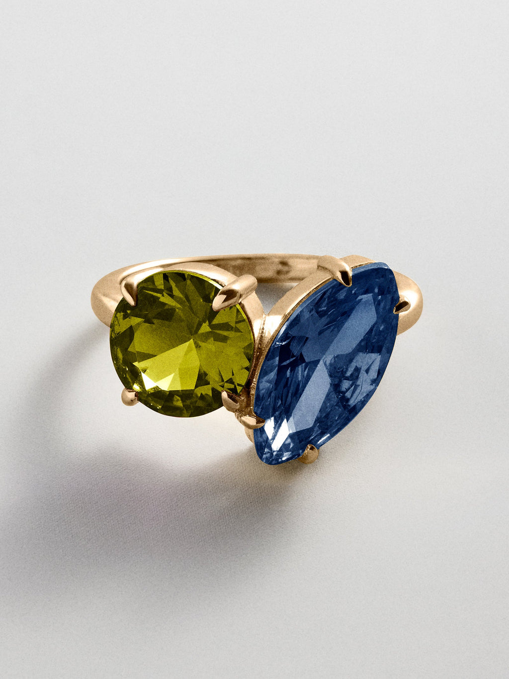 Toi et Moi Custom Birthstone Ring - Gold