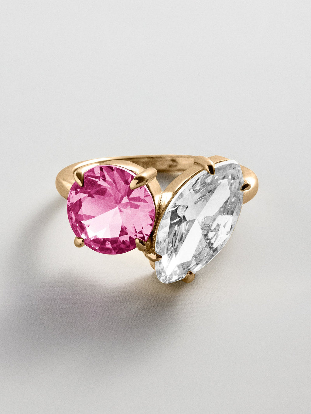 Toi et Moi Custom Birthstone Ring - Gold