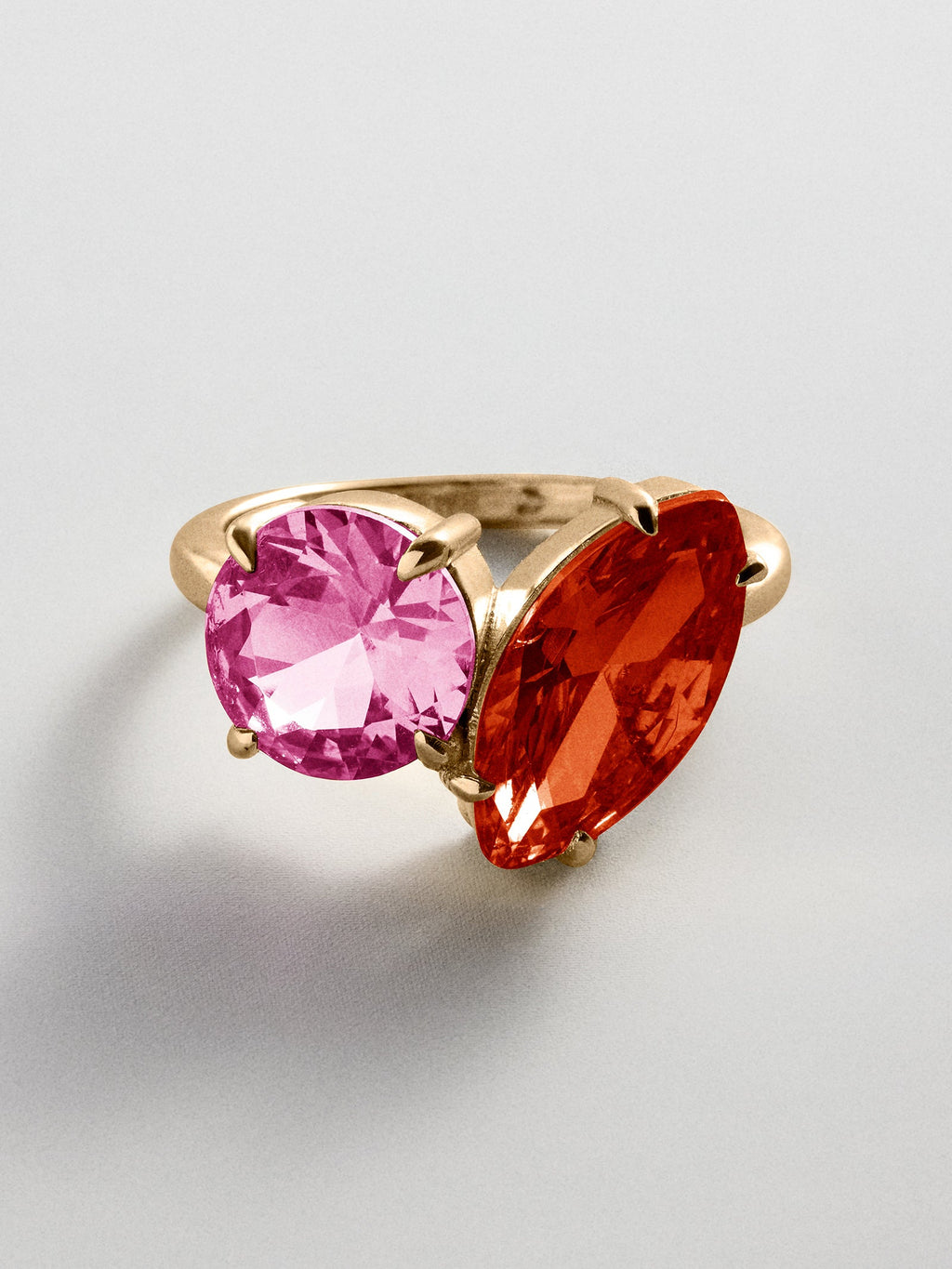 Toi et Moi Custom Birthstone Ring - Gold
