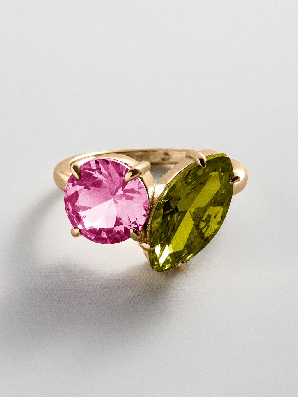 Toi et Moi Custom Birthstone Ring - Gold