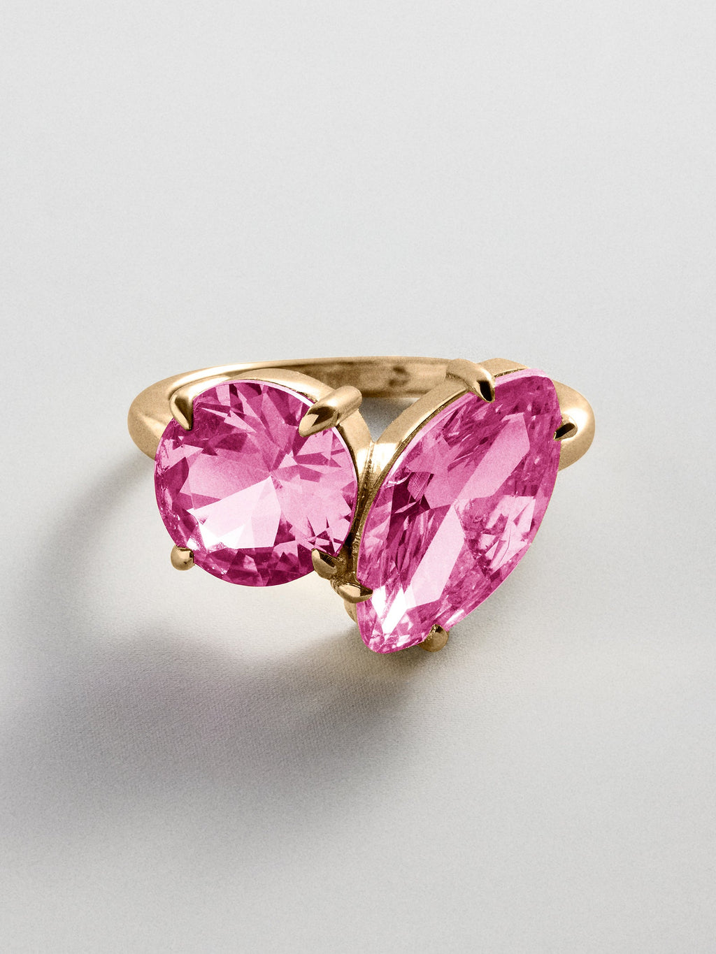 Toi et Moi Custom Birthstone Ring - Gold