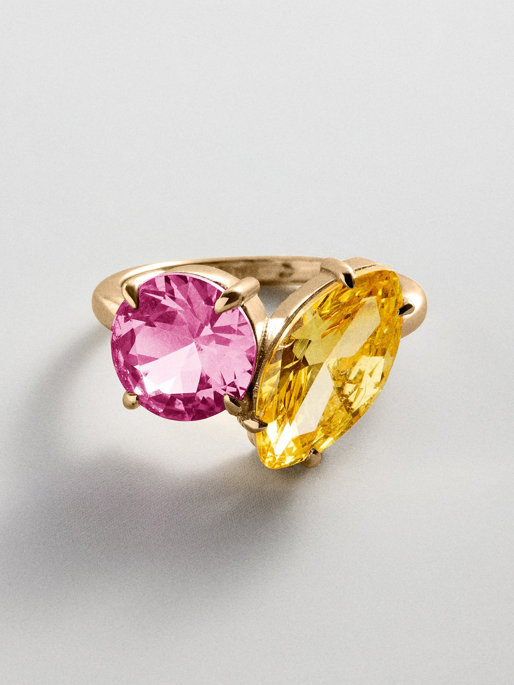 Toi et Moi Custom Birthstone Ring - Gold
