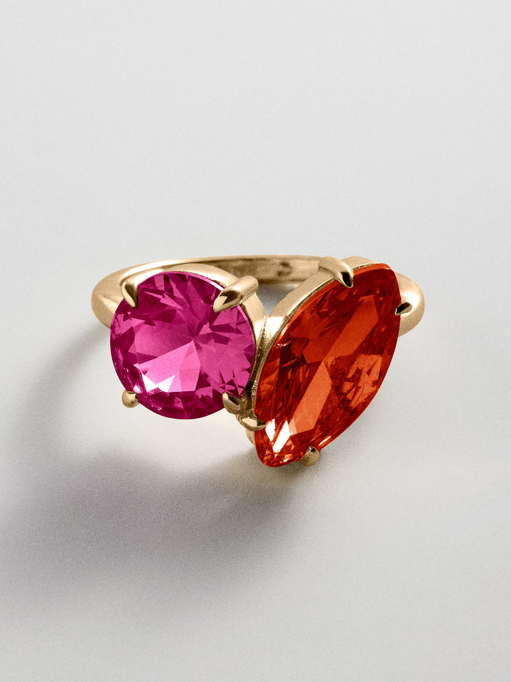 Toi et Moi Custom Birthstone Ring - Gold
