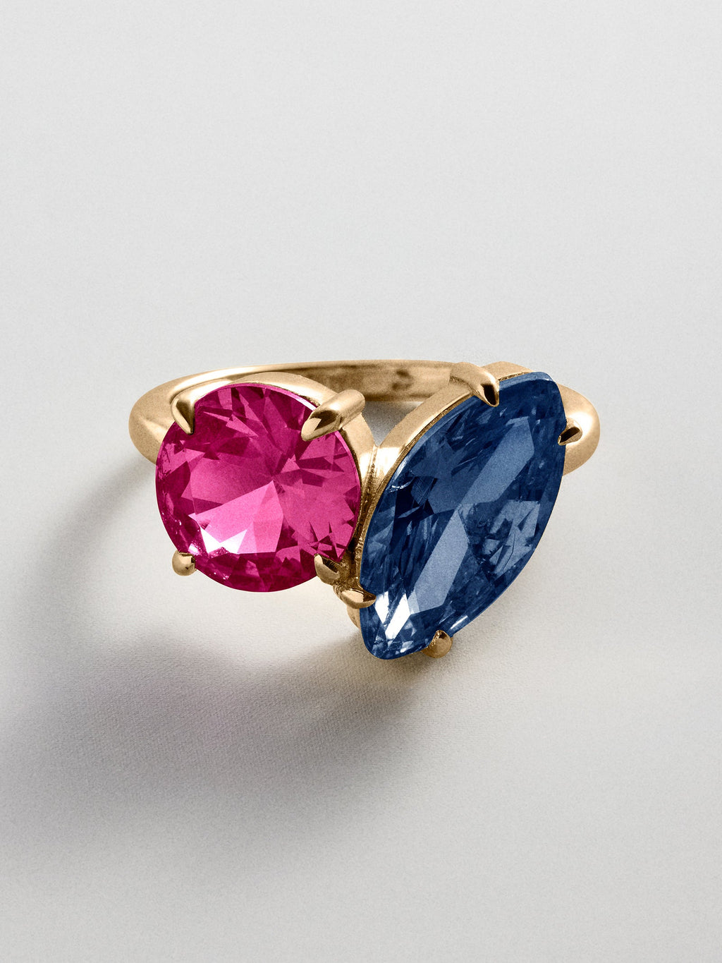 Toi et Moi Custom Birthstone Ring - Gold