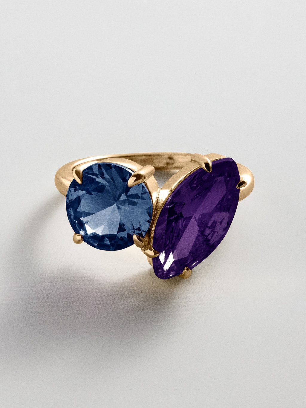 Toi et Moi Custom Birthstone Ring - Gold