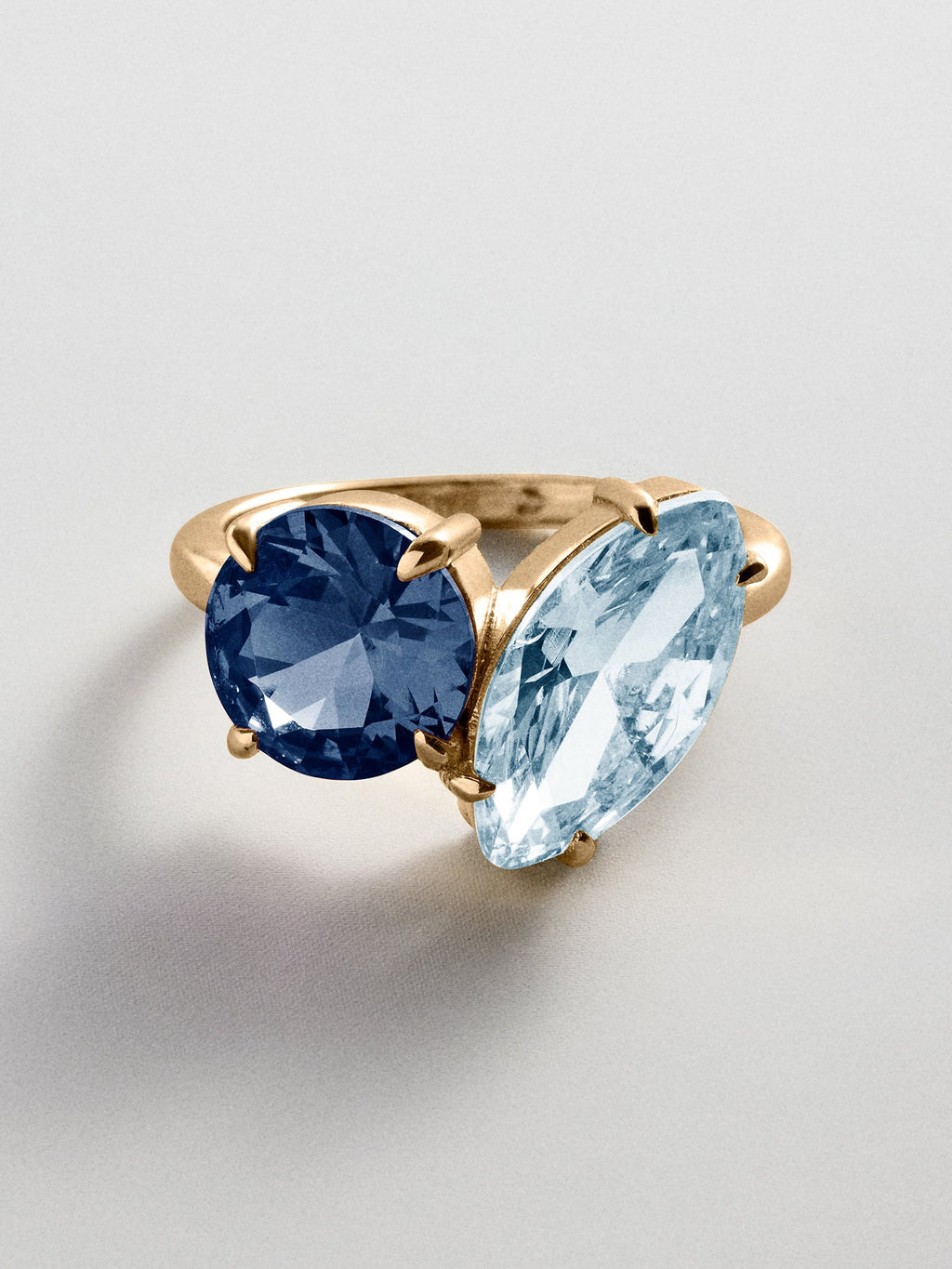 Toi et Moi Custom Birthstone Ring - Gold