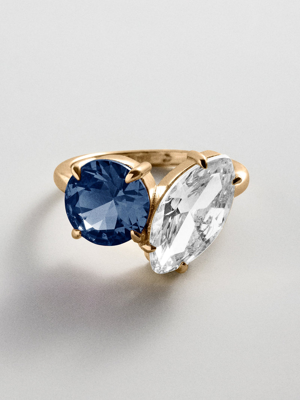 Toi et Moi Custom Birthstone Ring - Gold