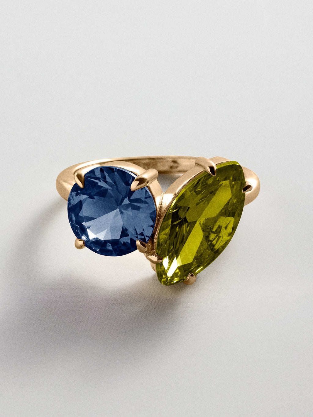 Toi et Moi Custom Birthstone Ring - Gold
