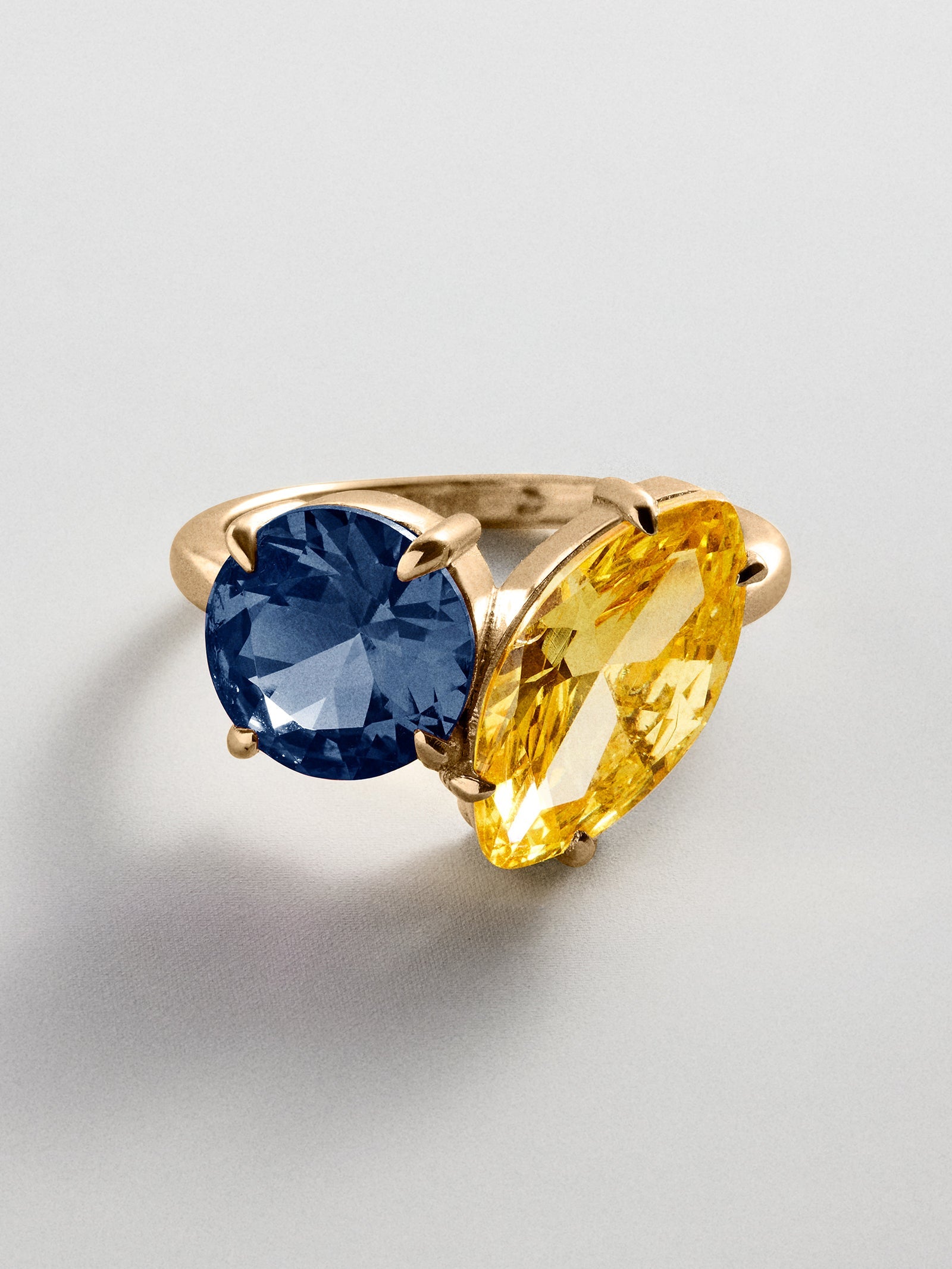 Toi et Moi Custom Birthstone Ring - Gold