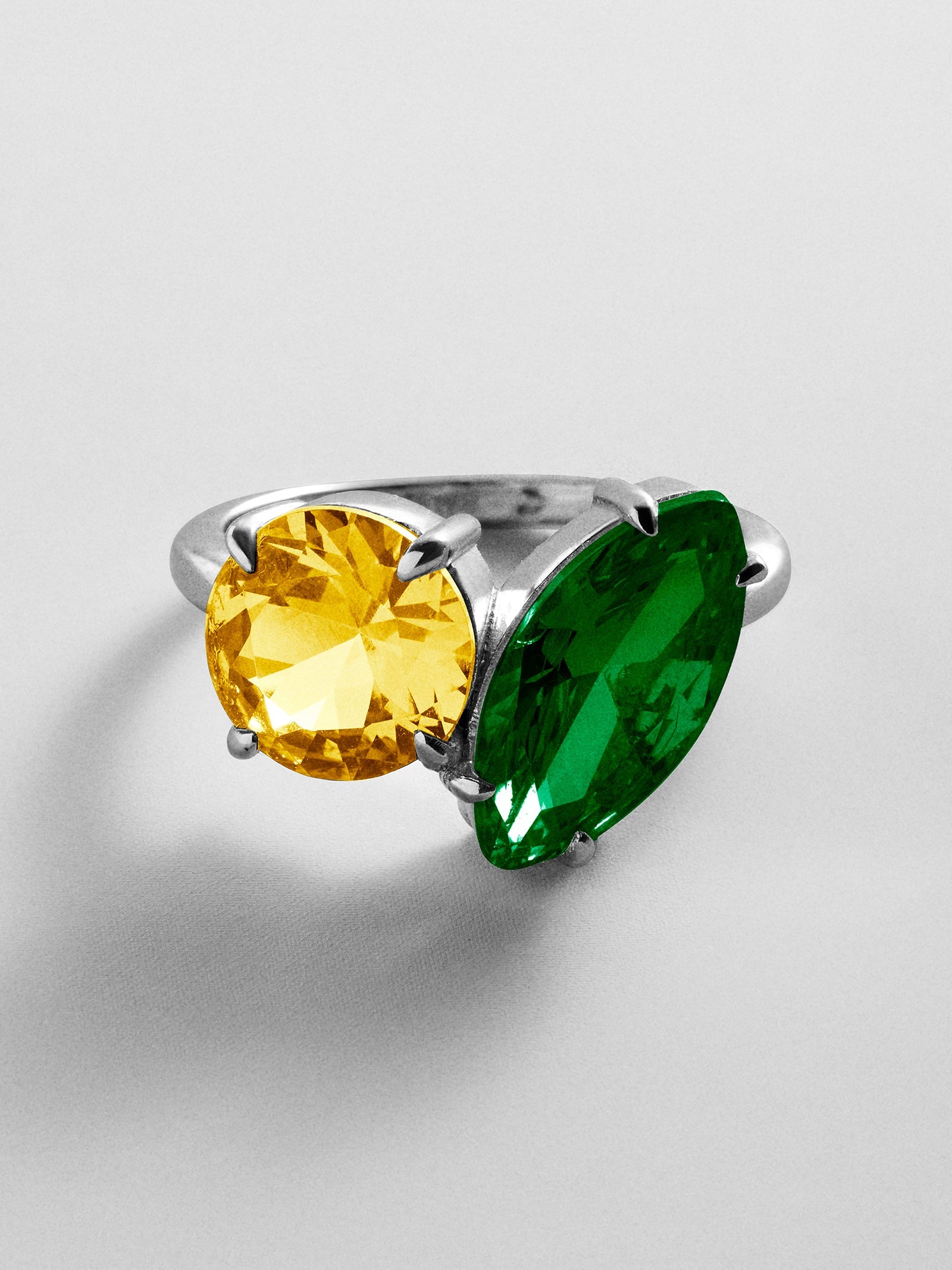 Toi et Moi Custom Birthstone Ring - Gold
