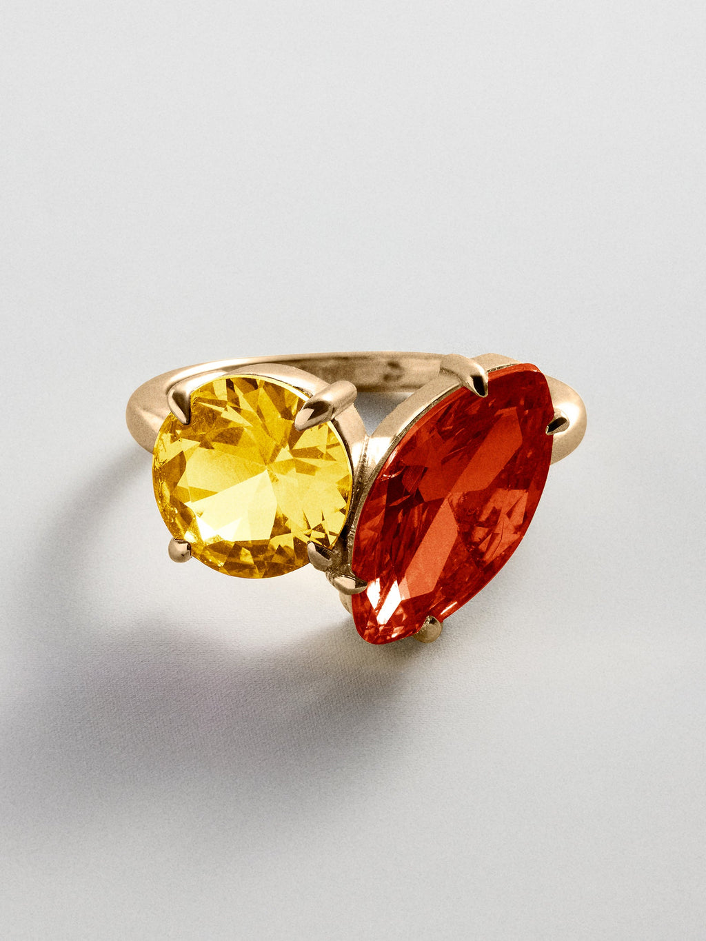 Toi et Moi Custom Birthstone Ring - Gold