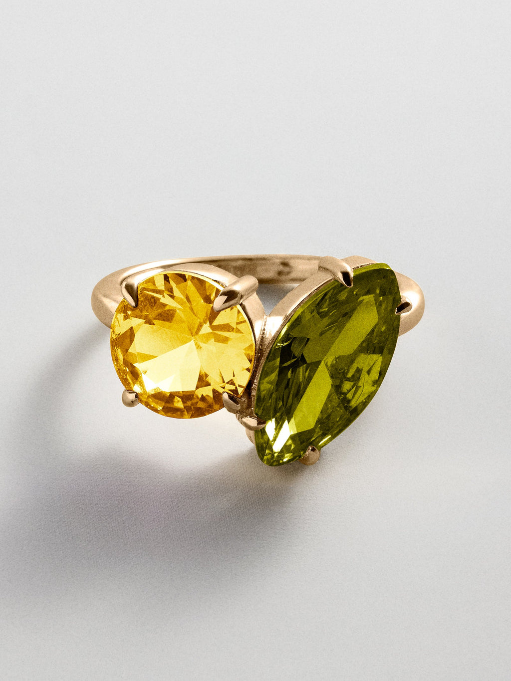 Toi et Moi Custom Birthstone Ring - Gold