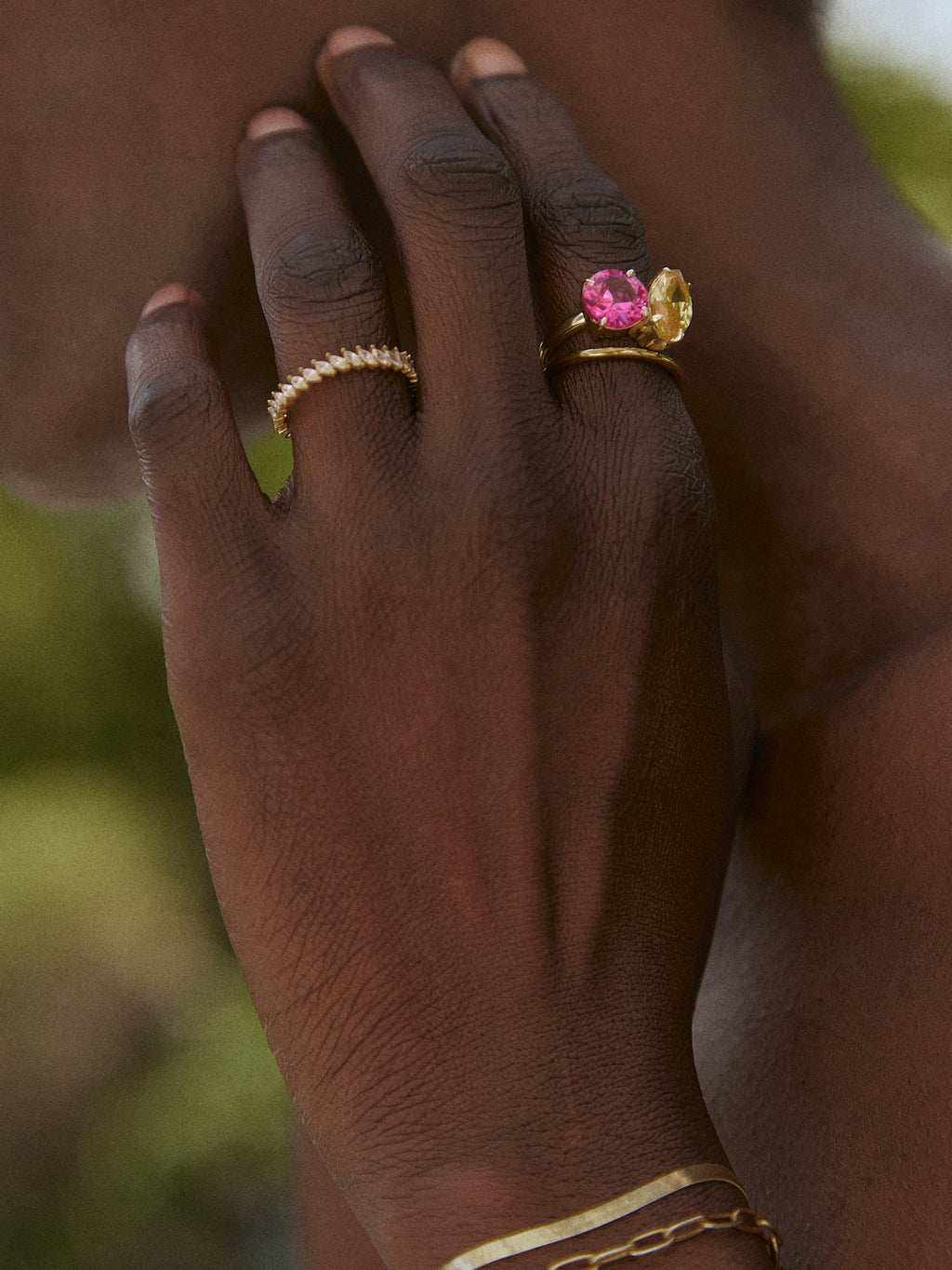 Toi et Moi Custom Birthstone Ring - Silver