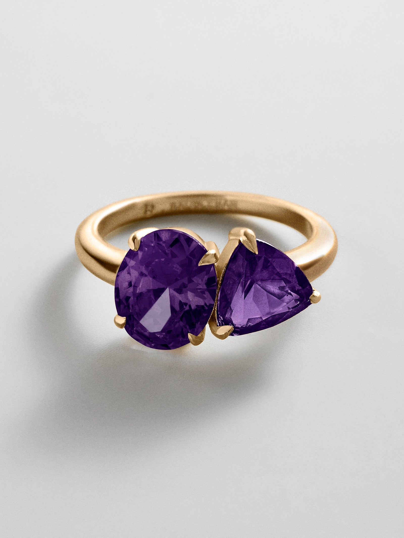 Toi et Moi Custom Birthstone Ring - Gold