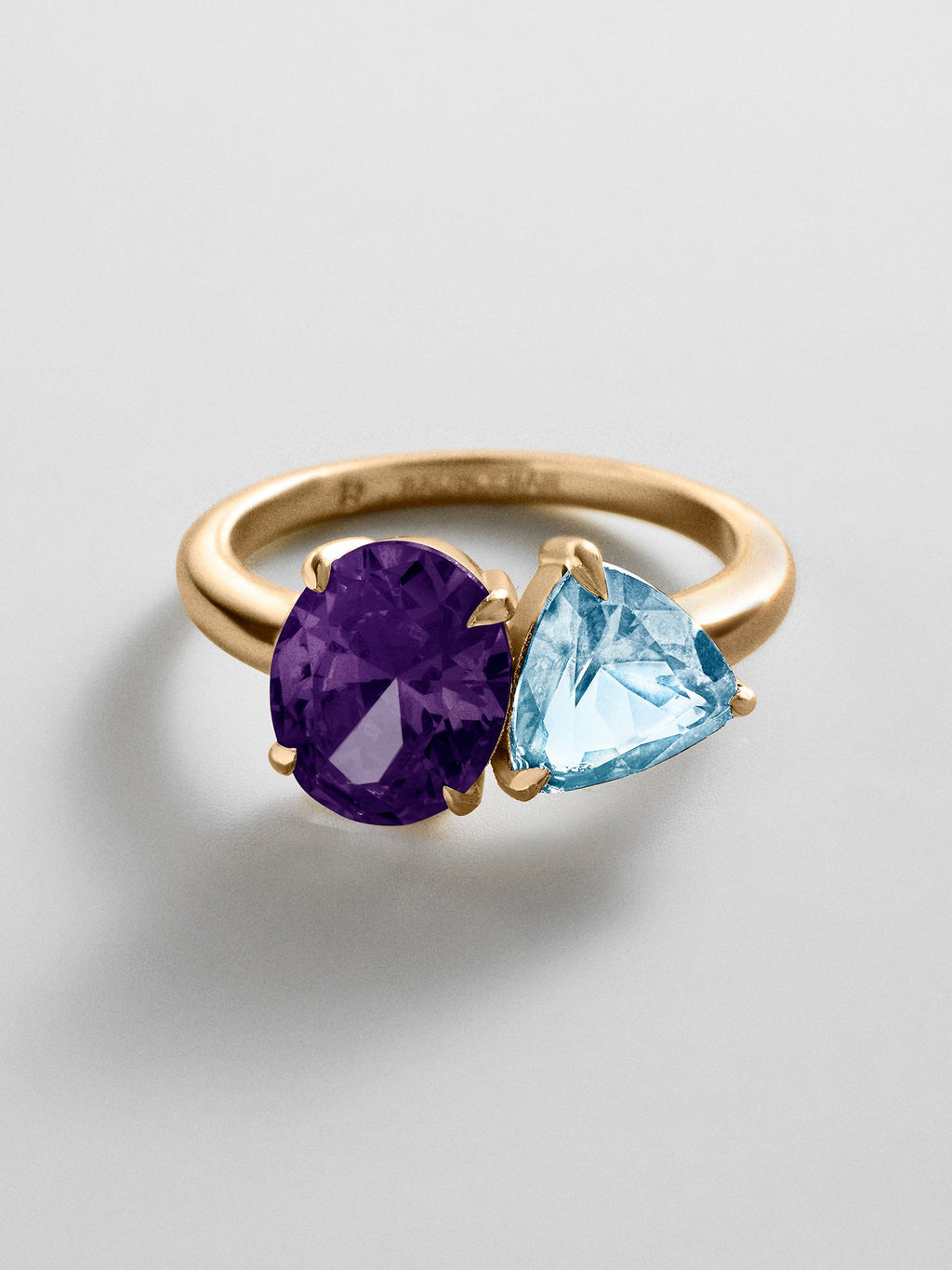 Toi et Moi Custom Birthstone Ring - Gold