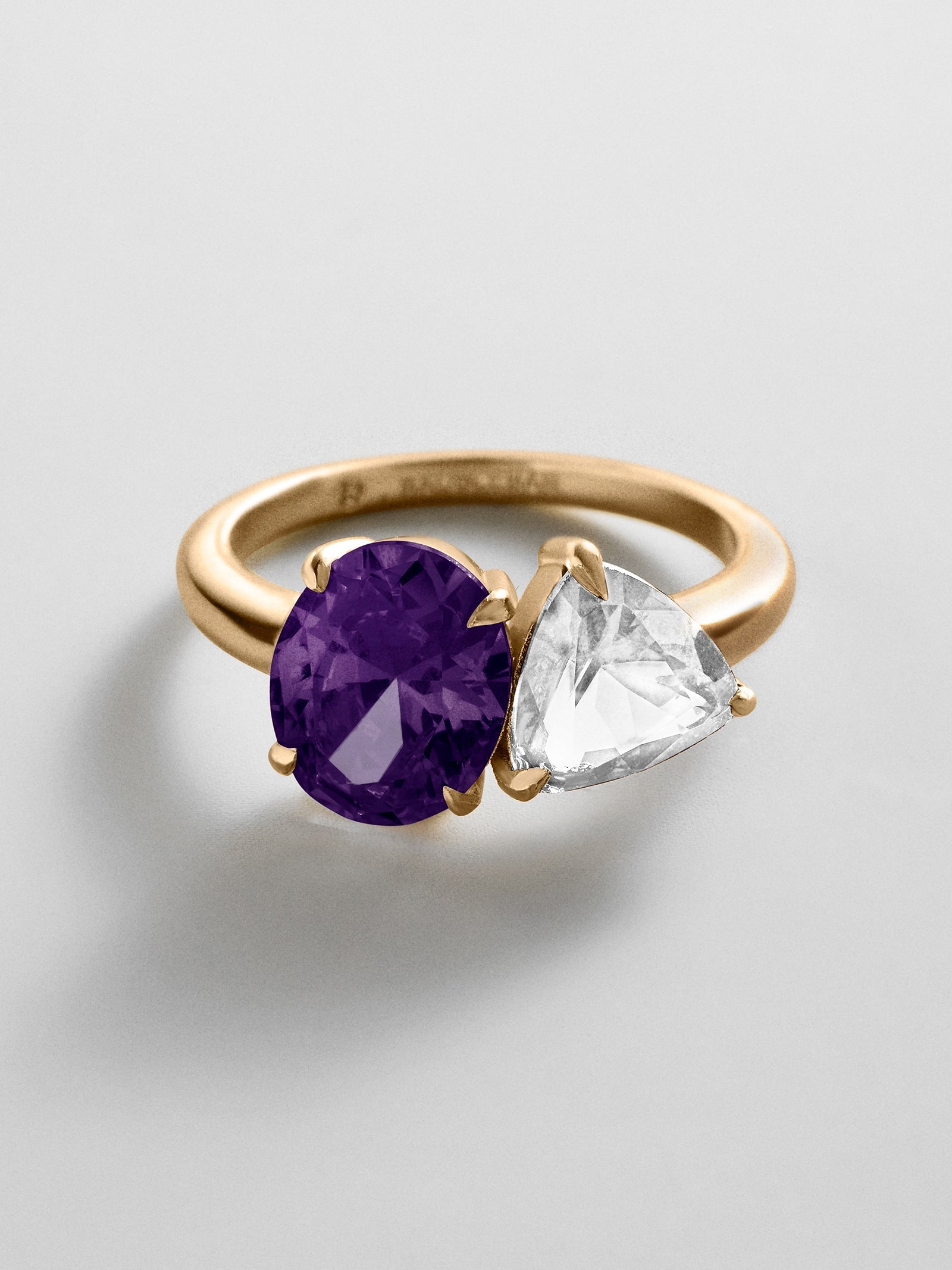 Toi et Moi Custom Birthstone Ring - Gold