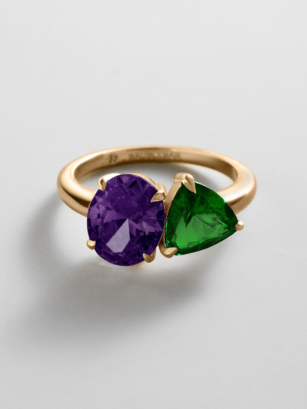 Toi et Moi Custom Birthstone Ring - Gold