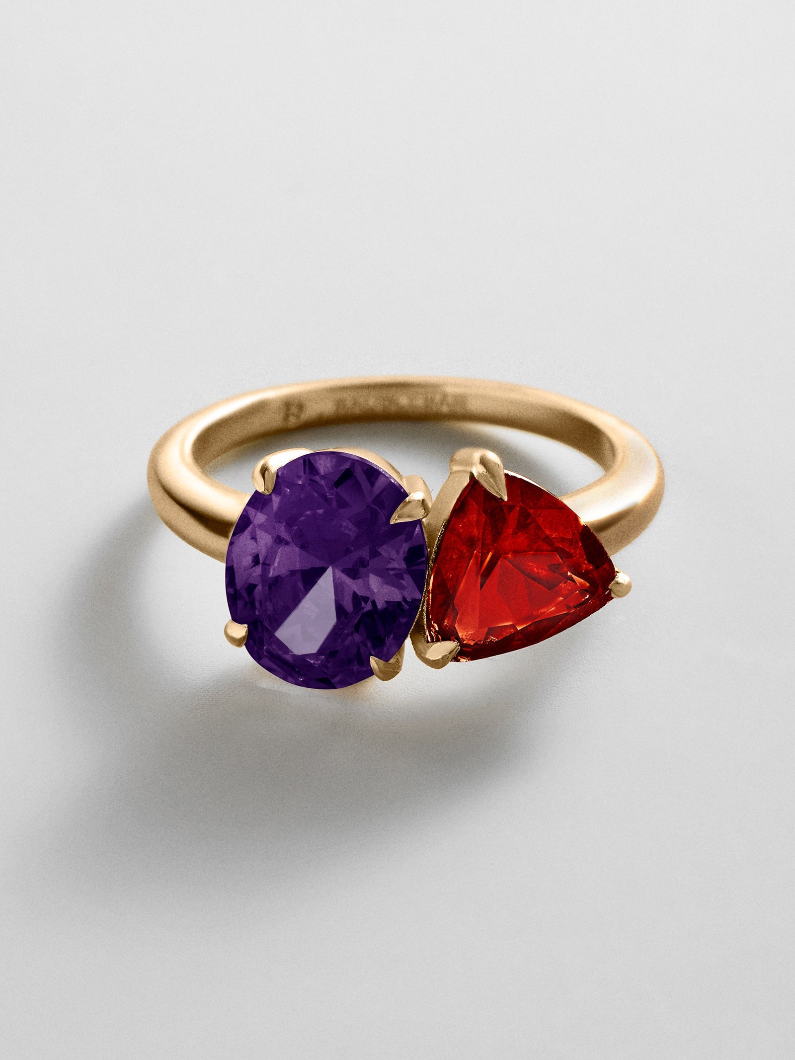 Toi et Moi Custom Birthstone Ring - Gold