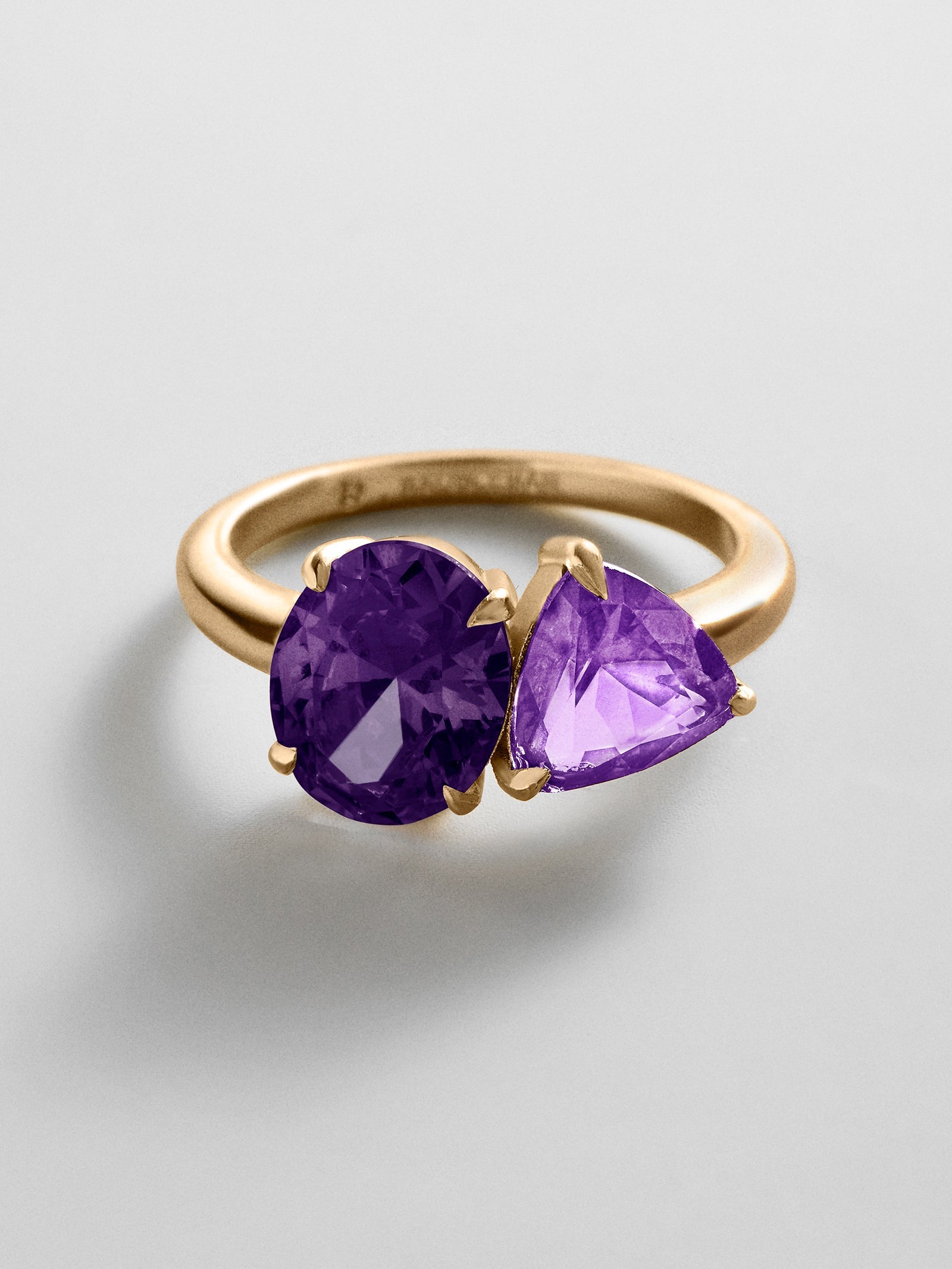 Toi et Moi Custom Birthstone Ring - Gold