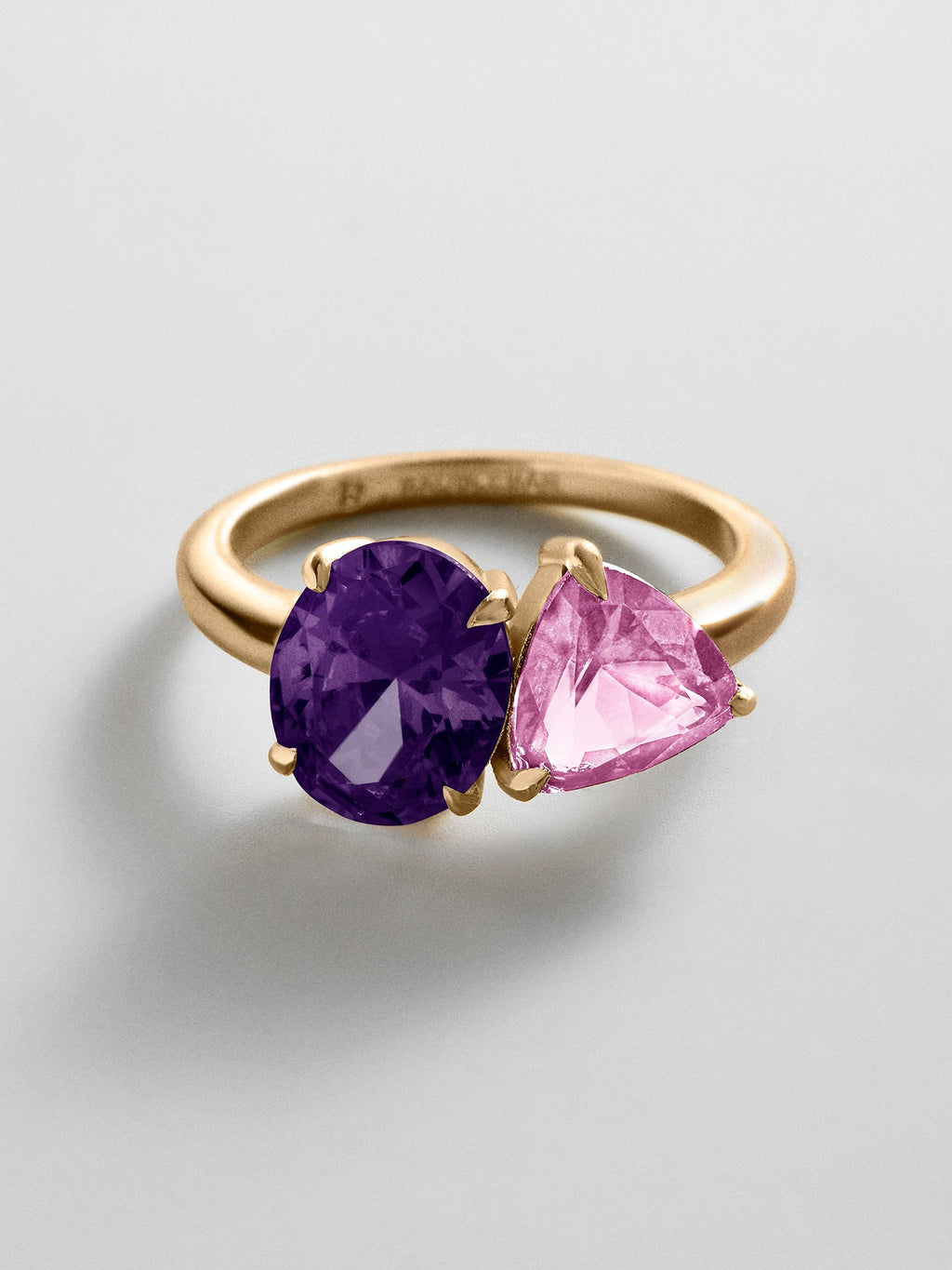 Toi et Moi Custom Birthstone Ring - Gold