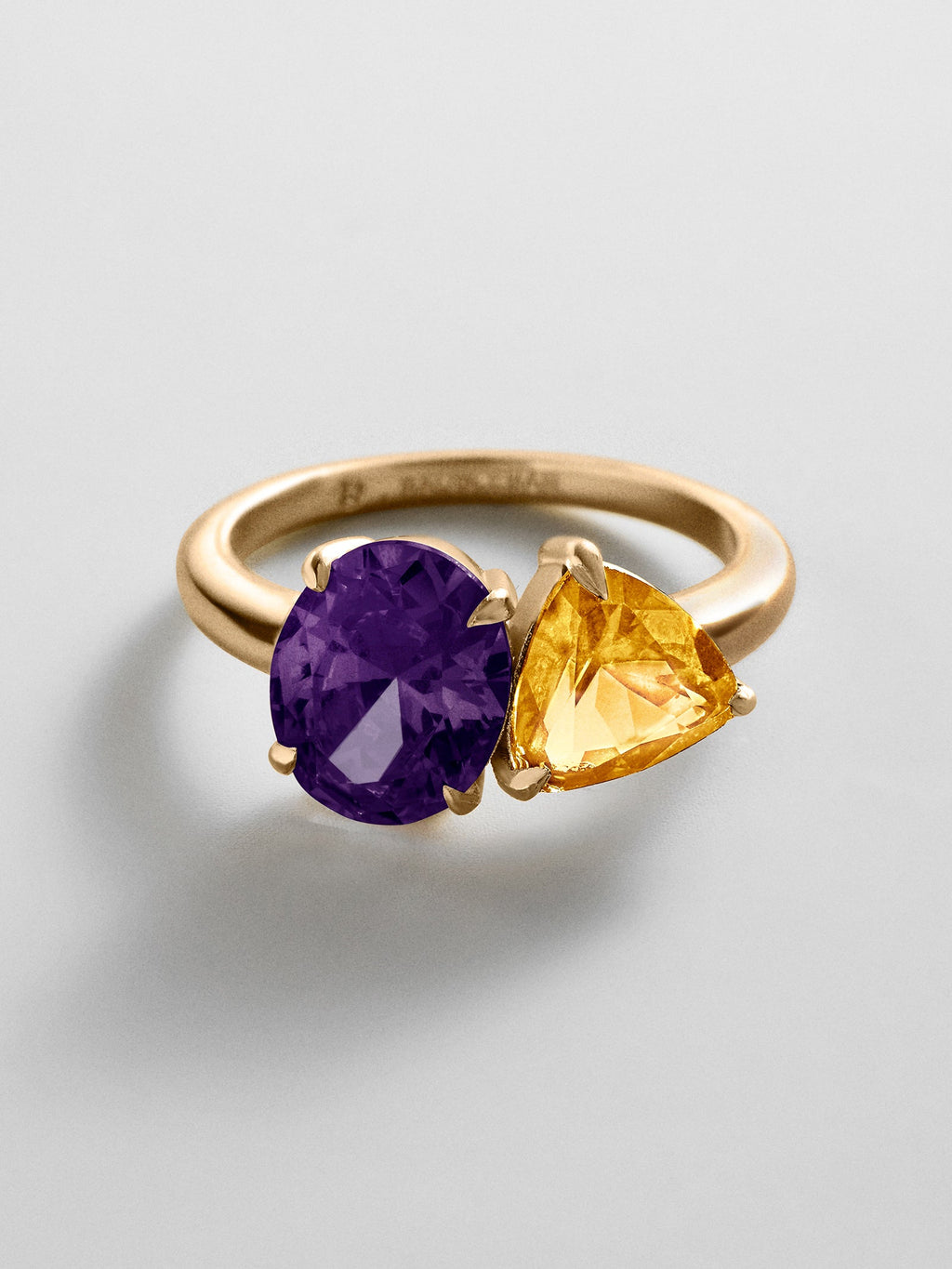 Toi et Moi Custom Birthstone Ring - Gold