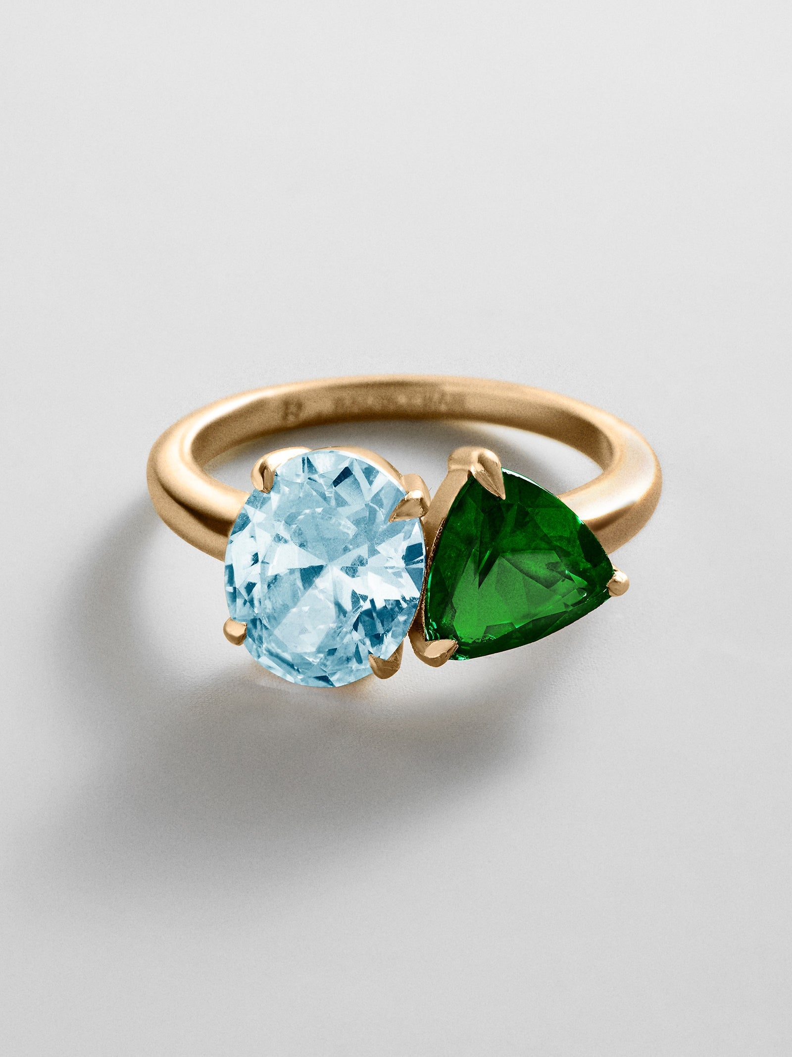 Toi et Moi Custom Birthstone Ring - Gold