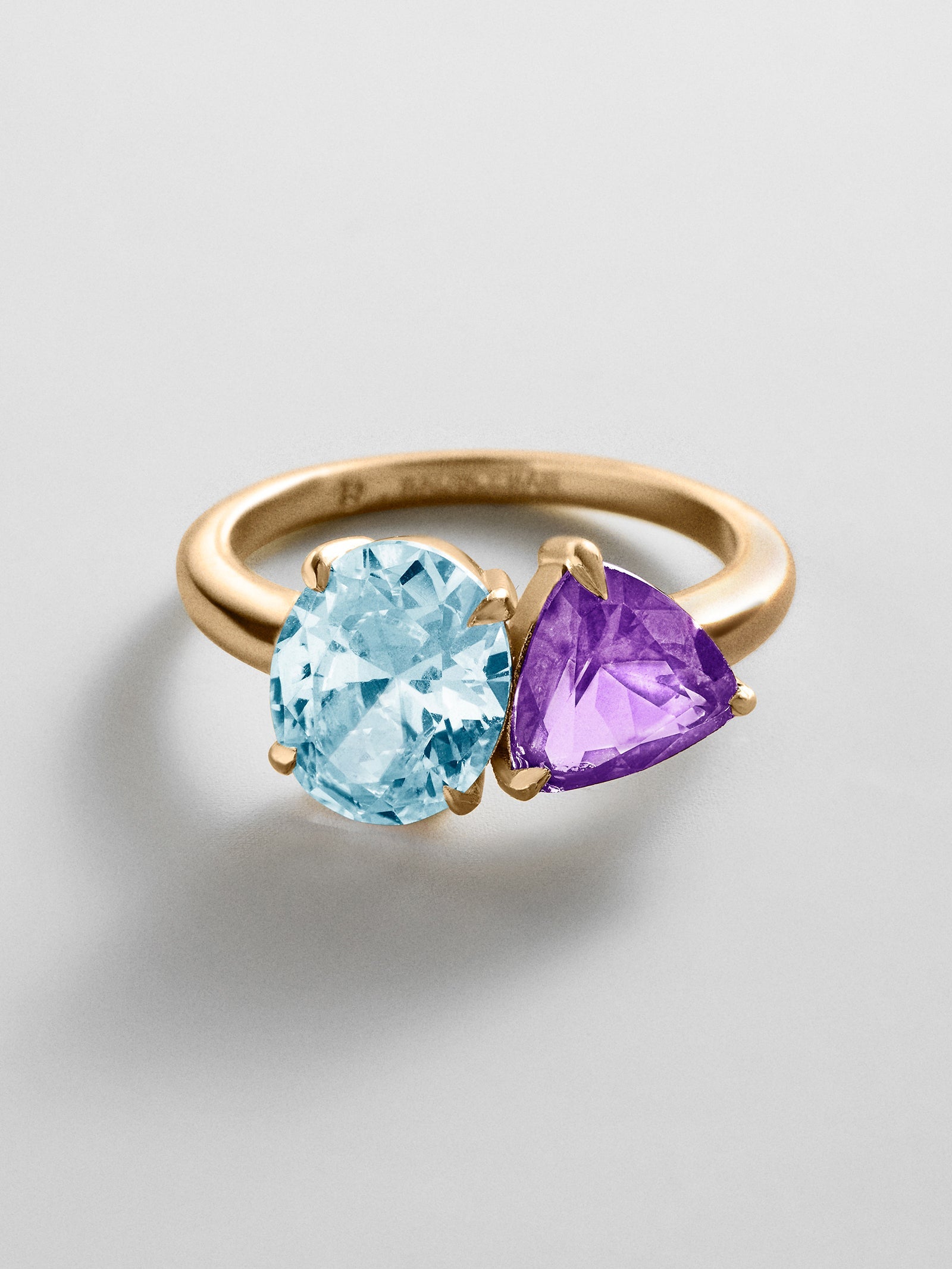 Toi et Moi Custom Birthstone Ring - Gold