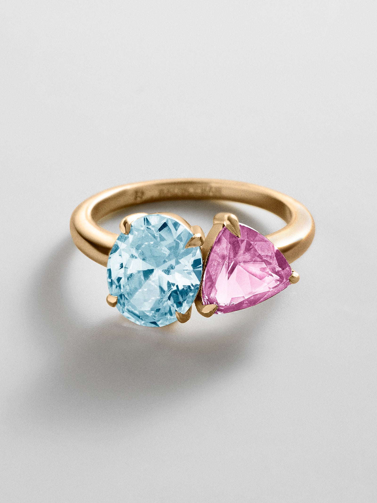 Toi et Moi Custom Birthstone Ring - Gold