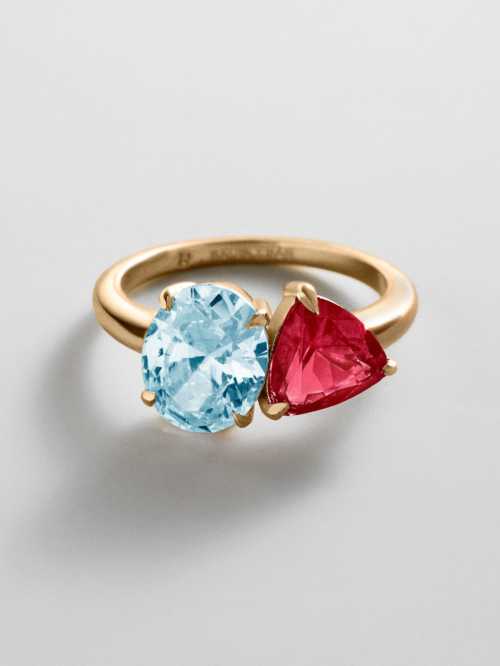 Toi et Moi Custom Birthstone Ring - Gold