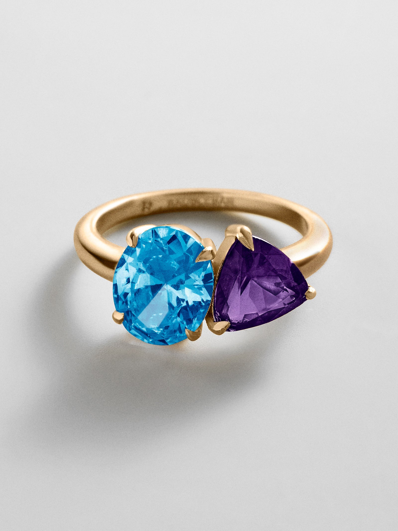 Toi et Moi Custom Birthstone Ring - Gold