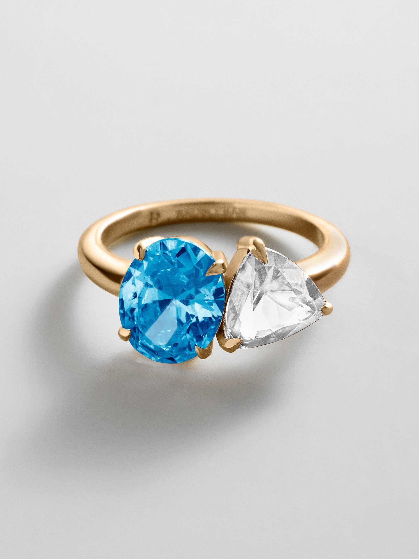 Toi et Moi Custom Birthstone Ring - Gold