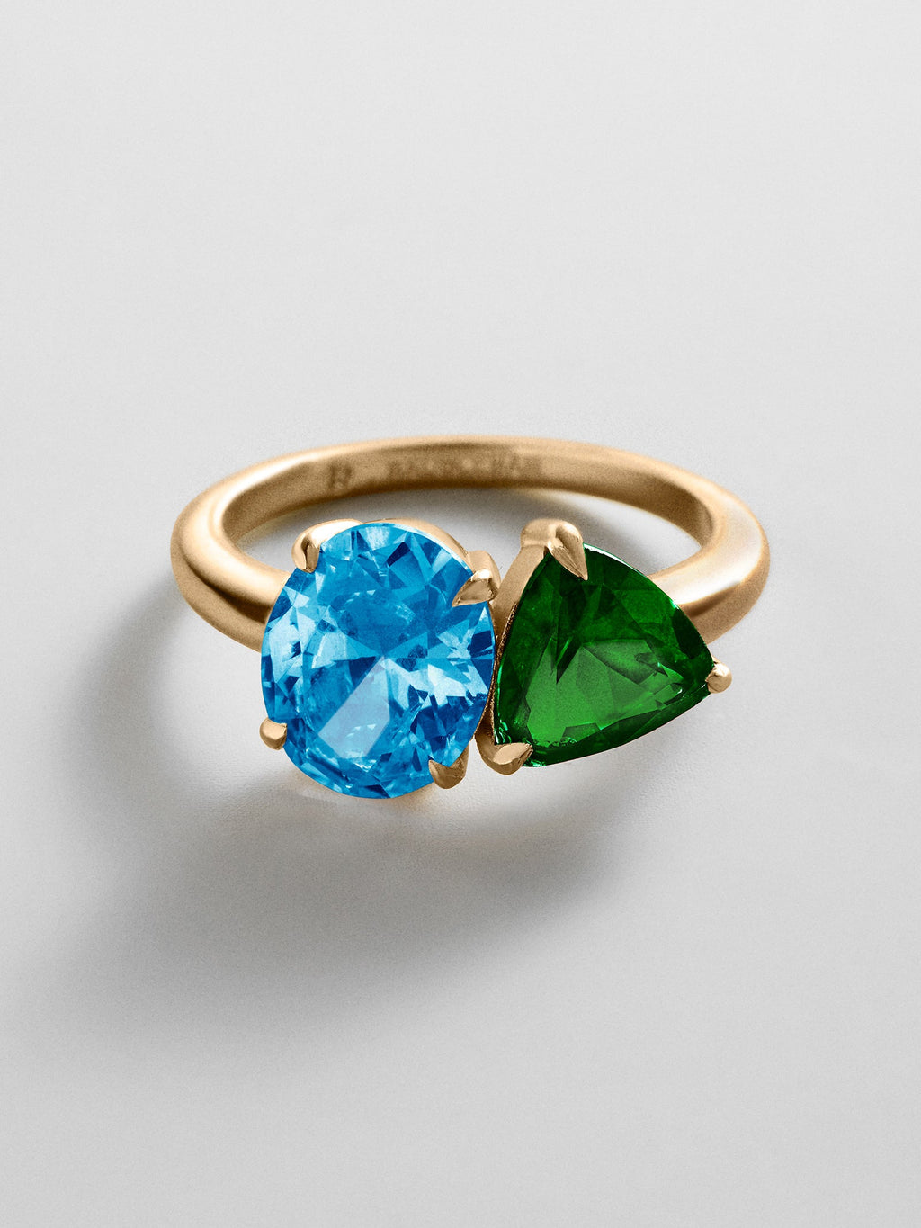 Toi et Moi Custom Birthstone Ring - Gold