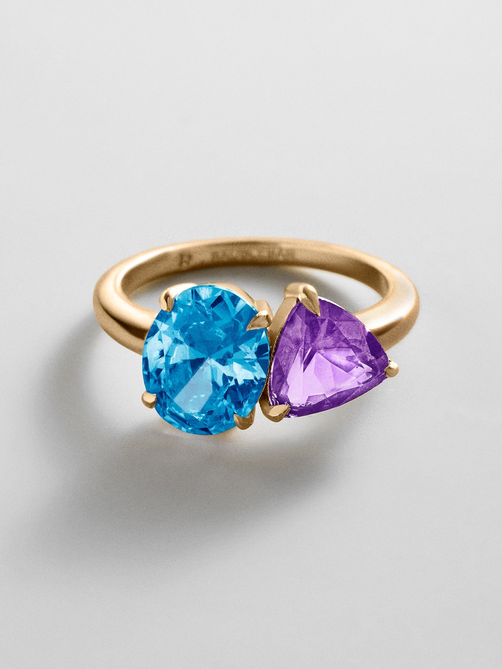 Toi et Moi Custom Birthstone Ring - Gold