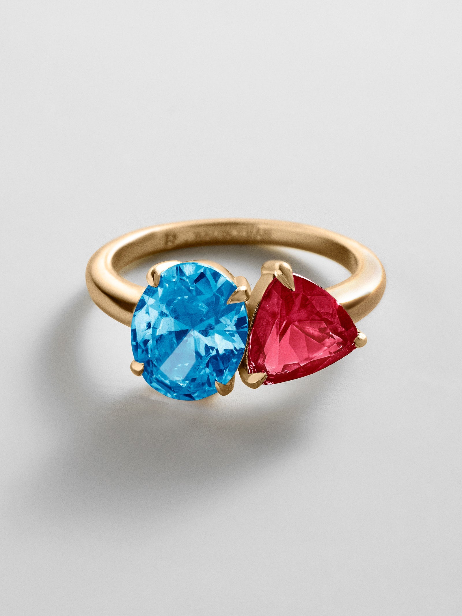 Toi et Moi Custom Birthstone Ring - Gold