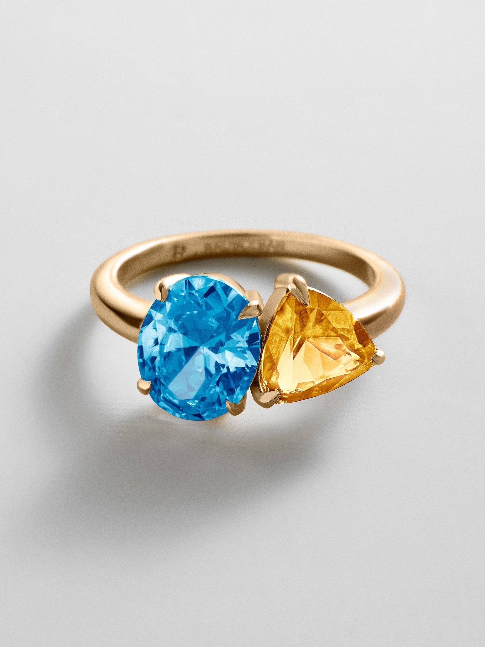 Toi et Moi Custom Birthstone Ring - Gold