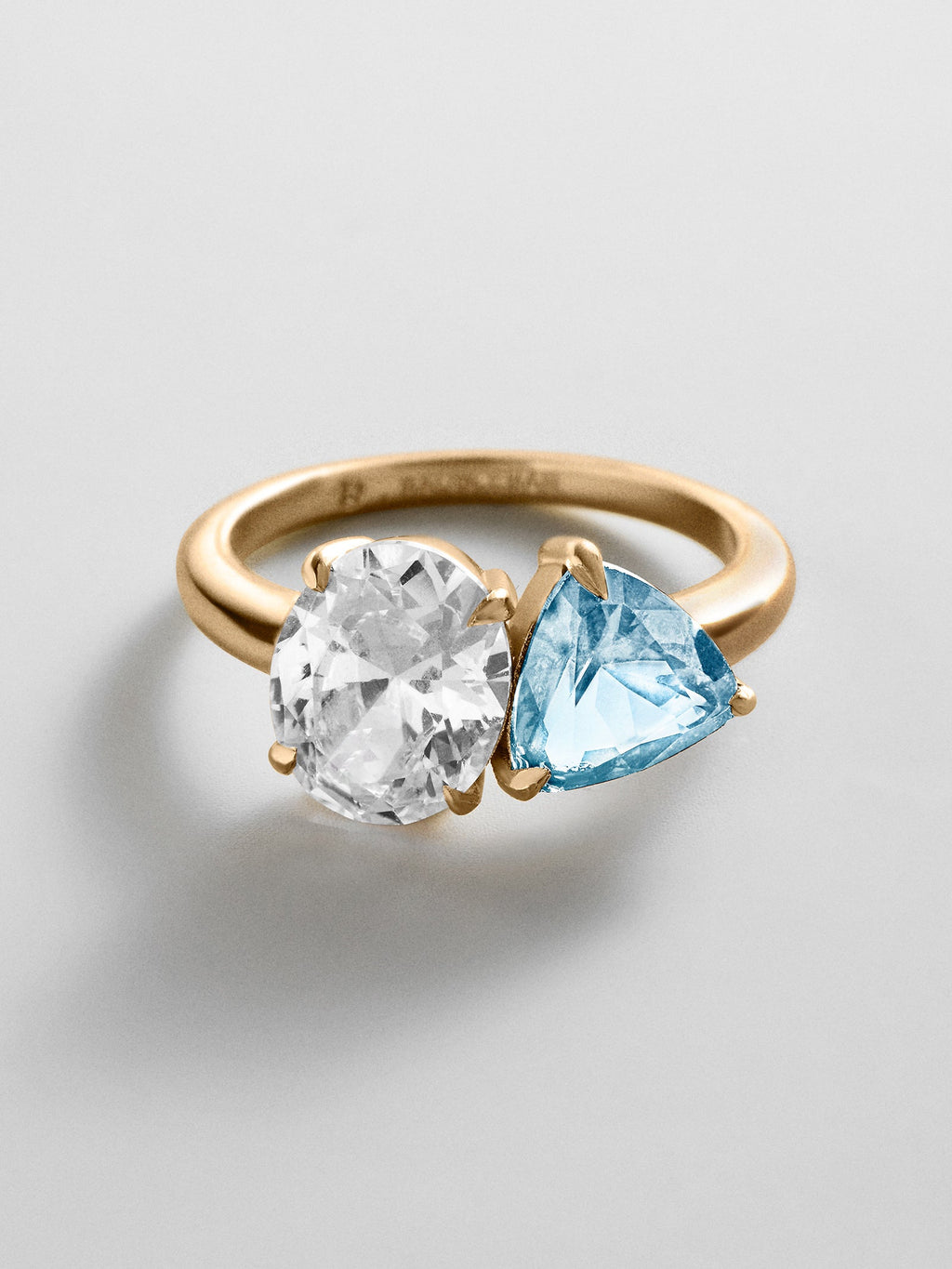 Toi et Moi Custom Birthstone Ring - Gold