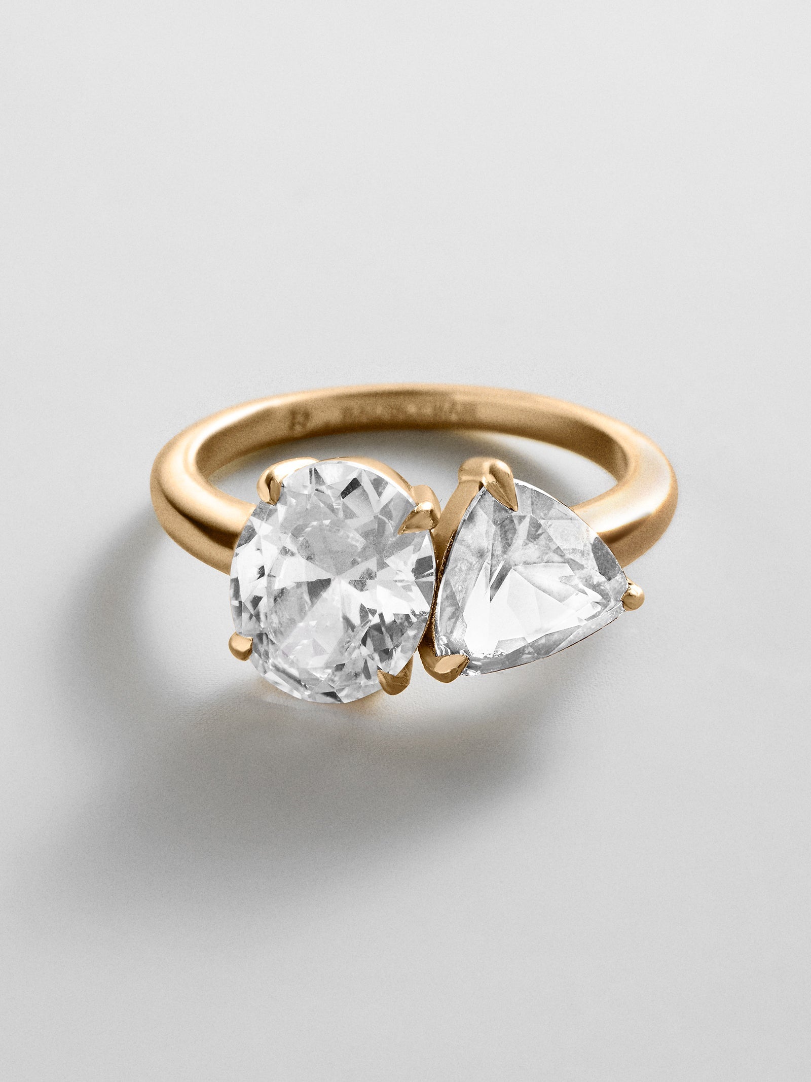 Toi et Moi Custom Birthstone Ring - Gold