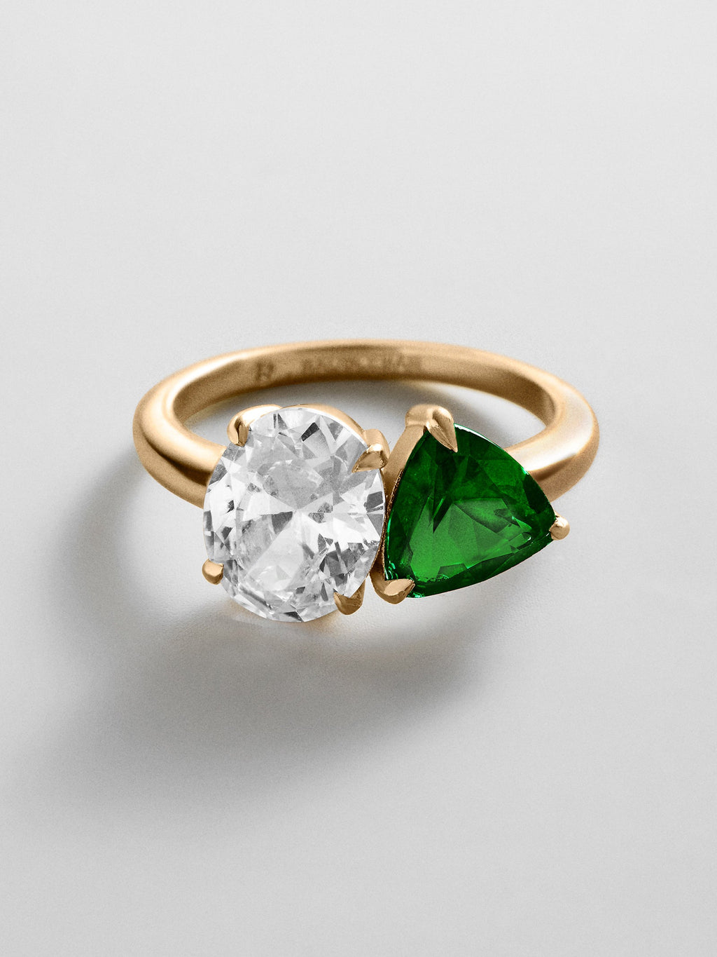 Toi et Moi Custom Birthstone Ring - Gold