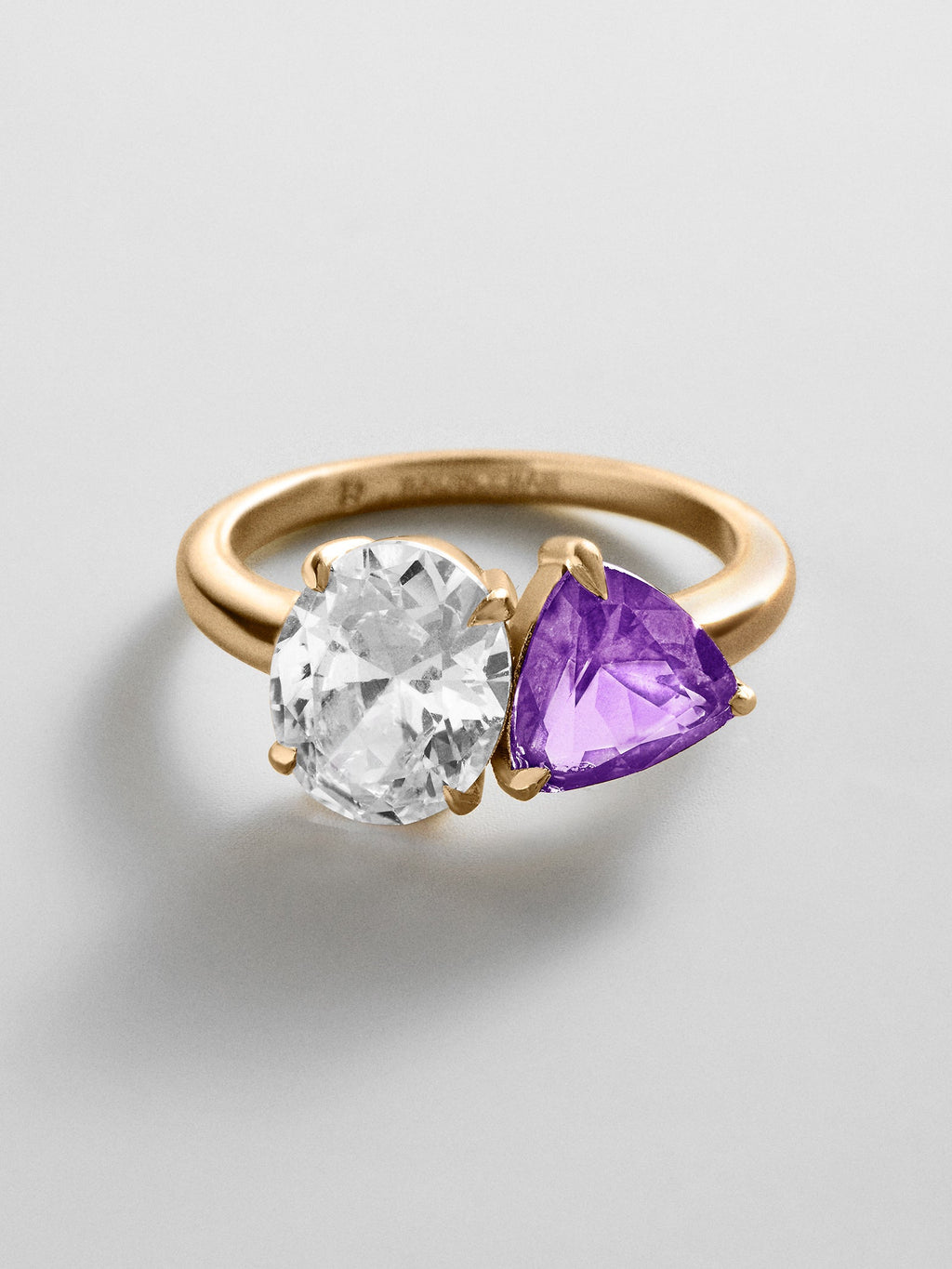 Toi et Moi Custom Birthstone Ring - Gold