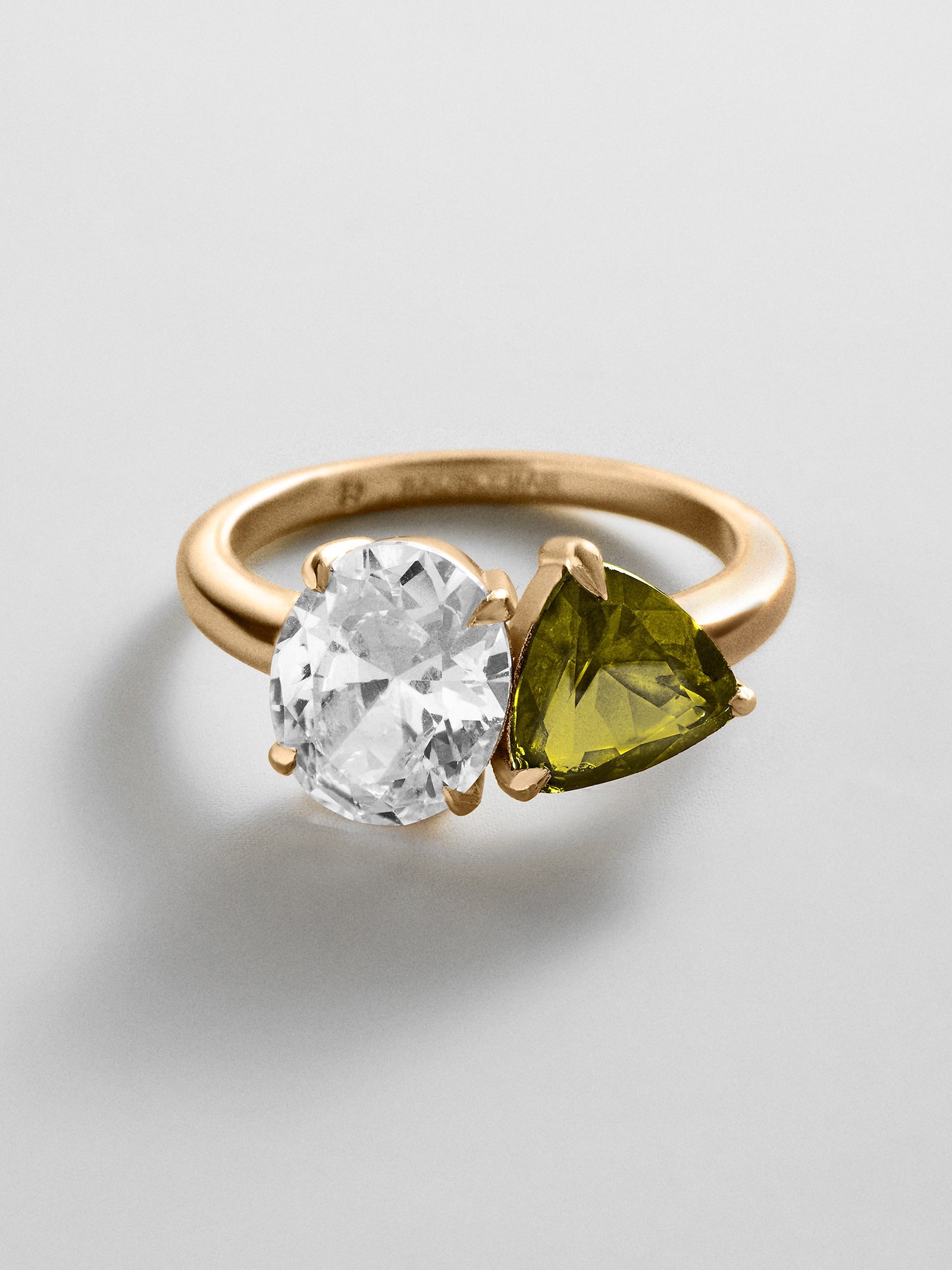 Toi et Moi Custom Birthstone Ring - Gold