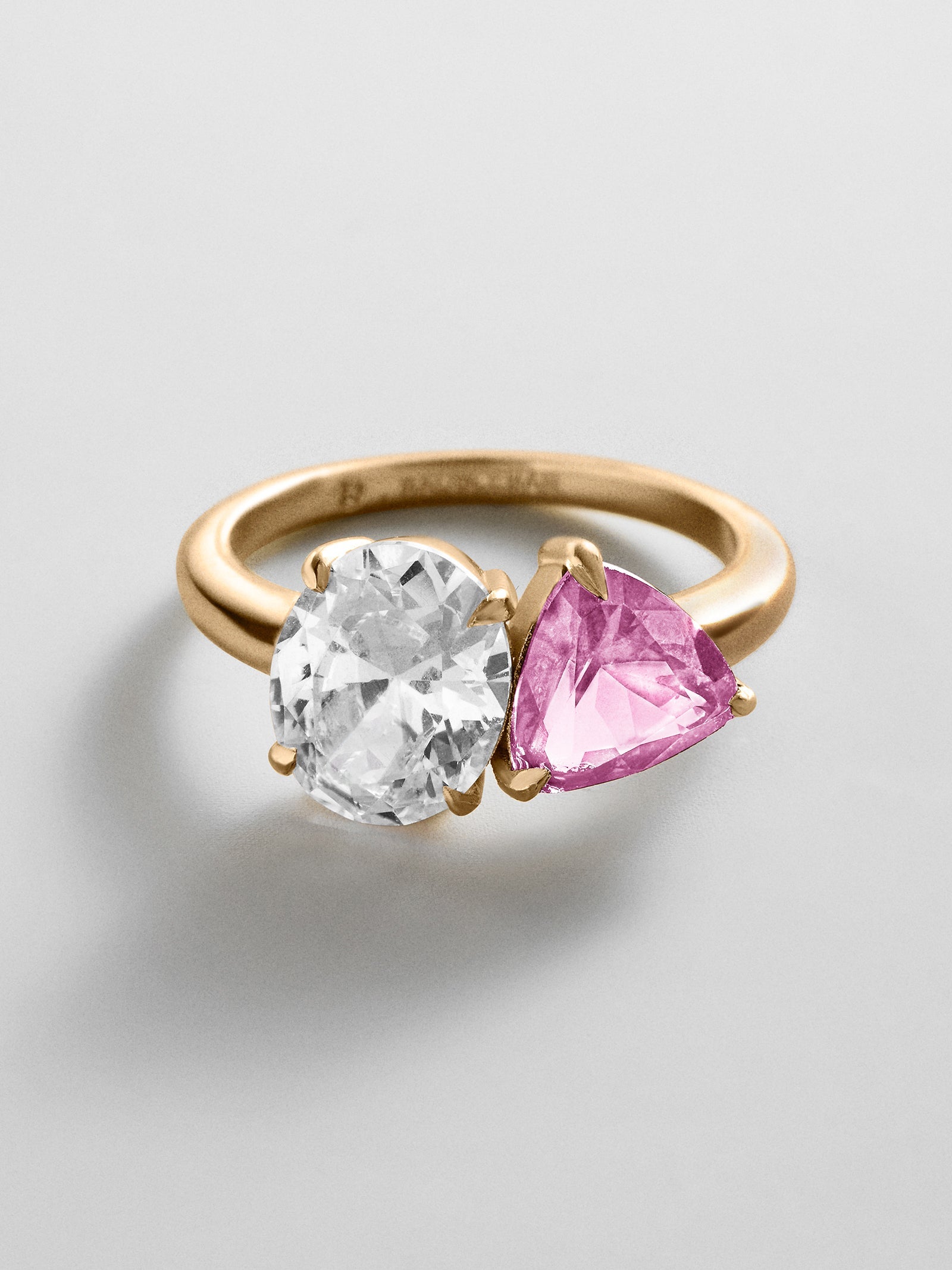 Toi et Moi Custom Birthstone Ring - Gold