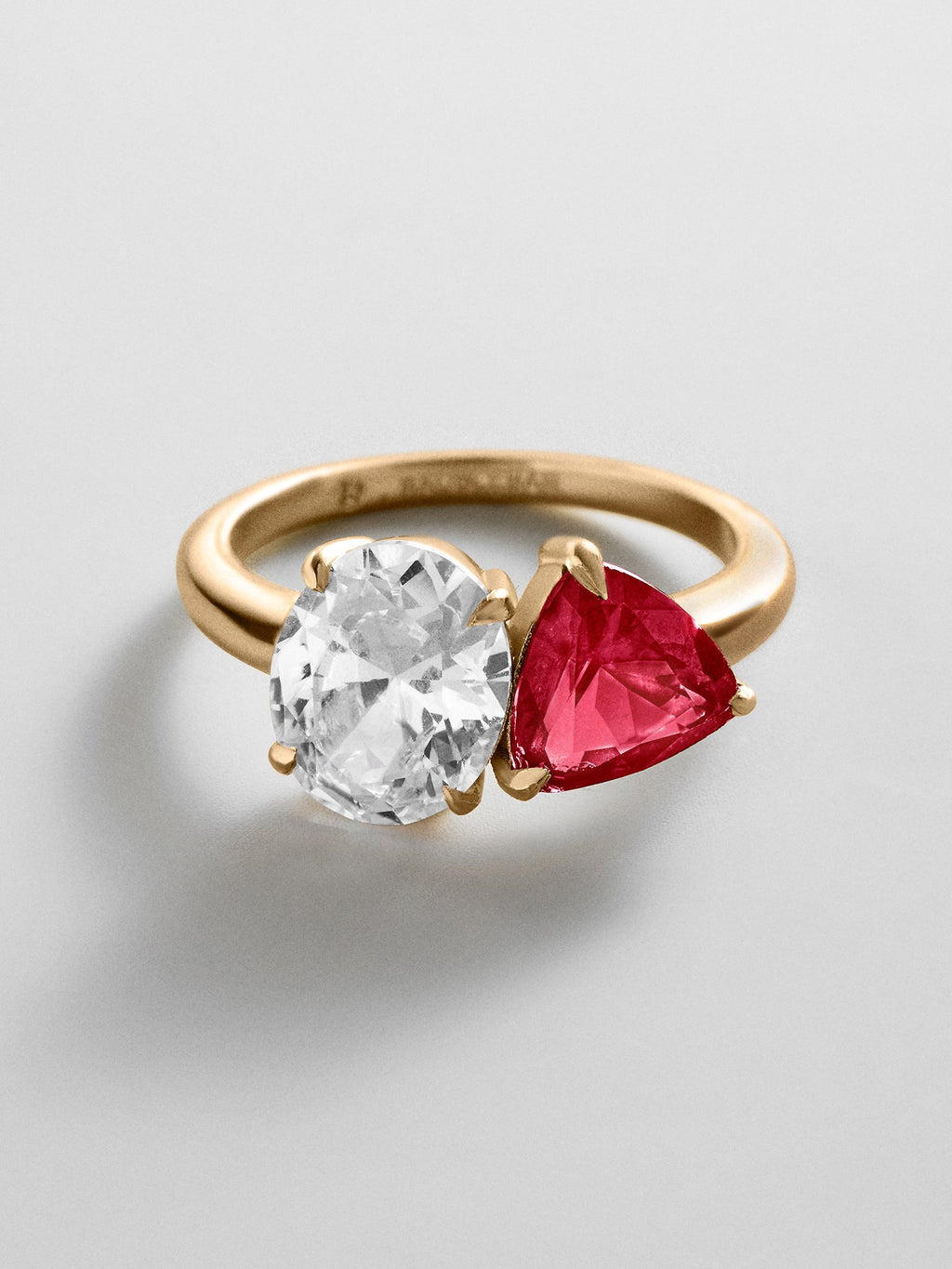 Toi et Moi Custom Birthstone Ring - Gold