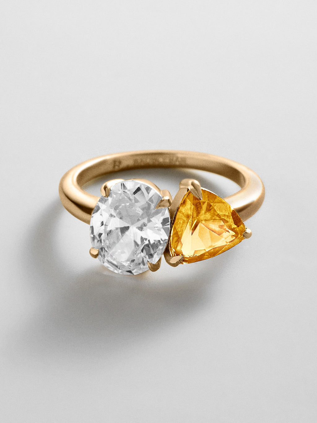 Toi et Moi Custom Birthstone Ring - Gold