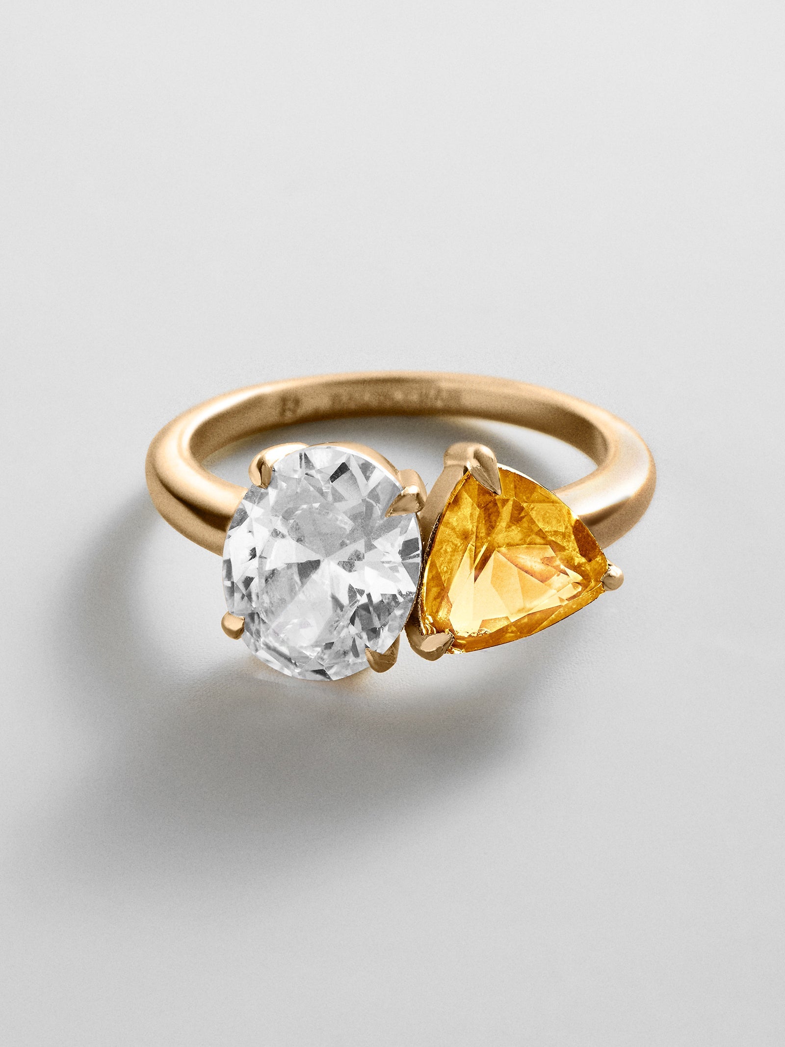 Toi et Moi Custom Birthstone Ring - Gold